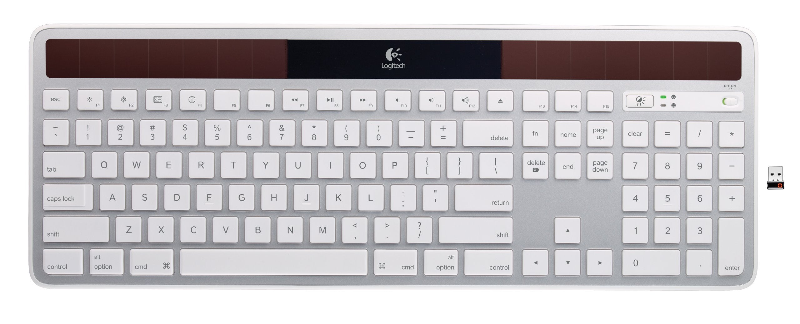 Logitech Wireless Solar Keyboard K750 For Mac   Retail Box   Silver