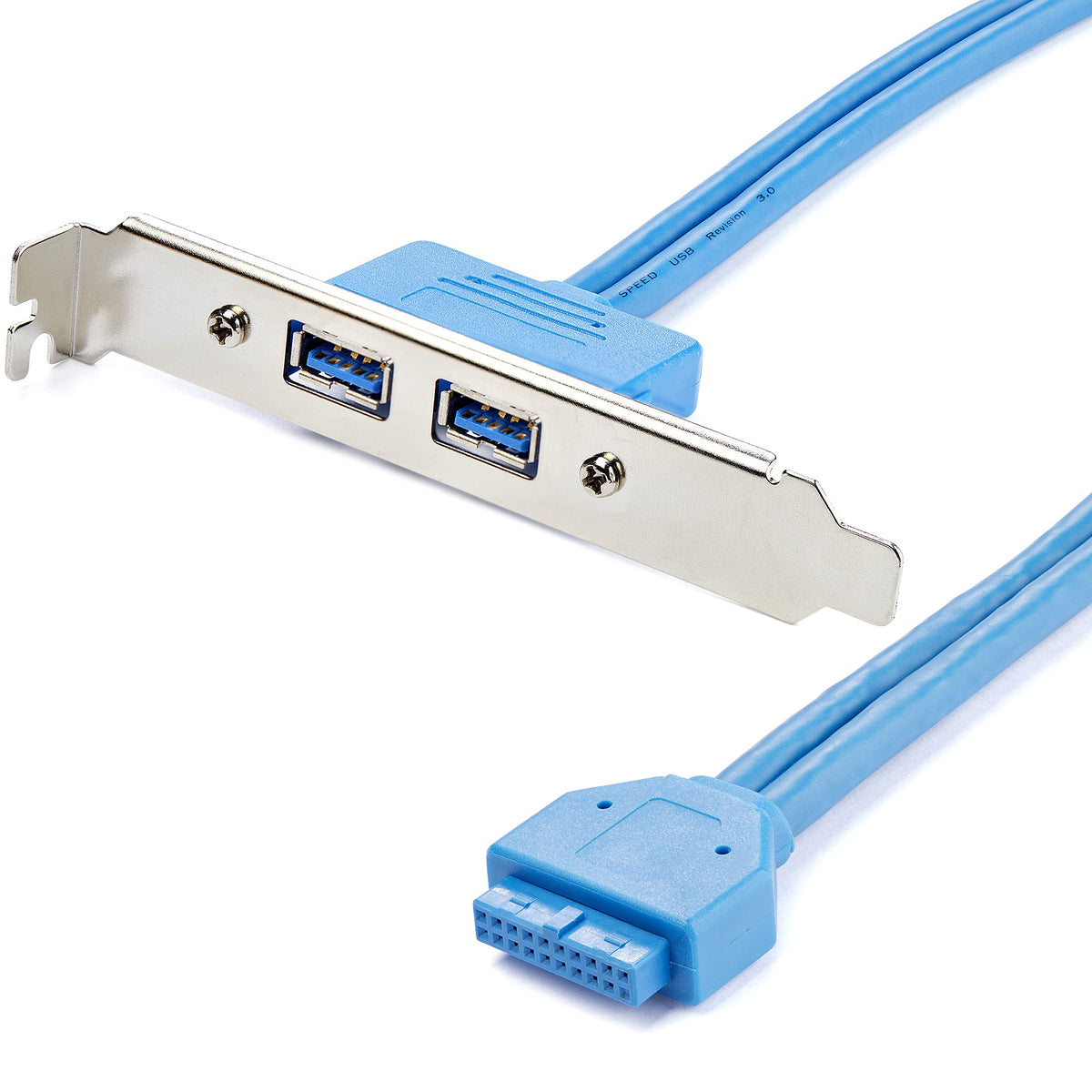 Startech.Com 2 Port Usb 3.0 A Female Slot Plate Adapter   Usb 3.0 Motherboard Adapter   Usb 3 Plate   Usb 3.0 Header Adapter (Us