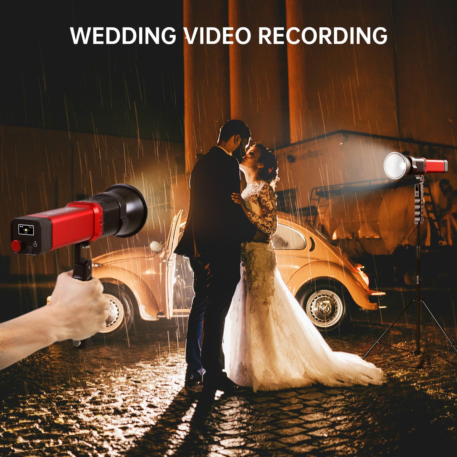 Gvm Pd60B 60W Studio Lights For Cob Photography Lighting, Portable Led Video Light For Photographers In The Shape Of Handheld Fl