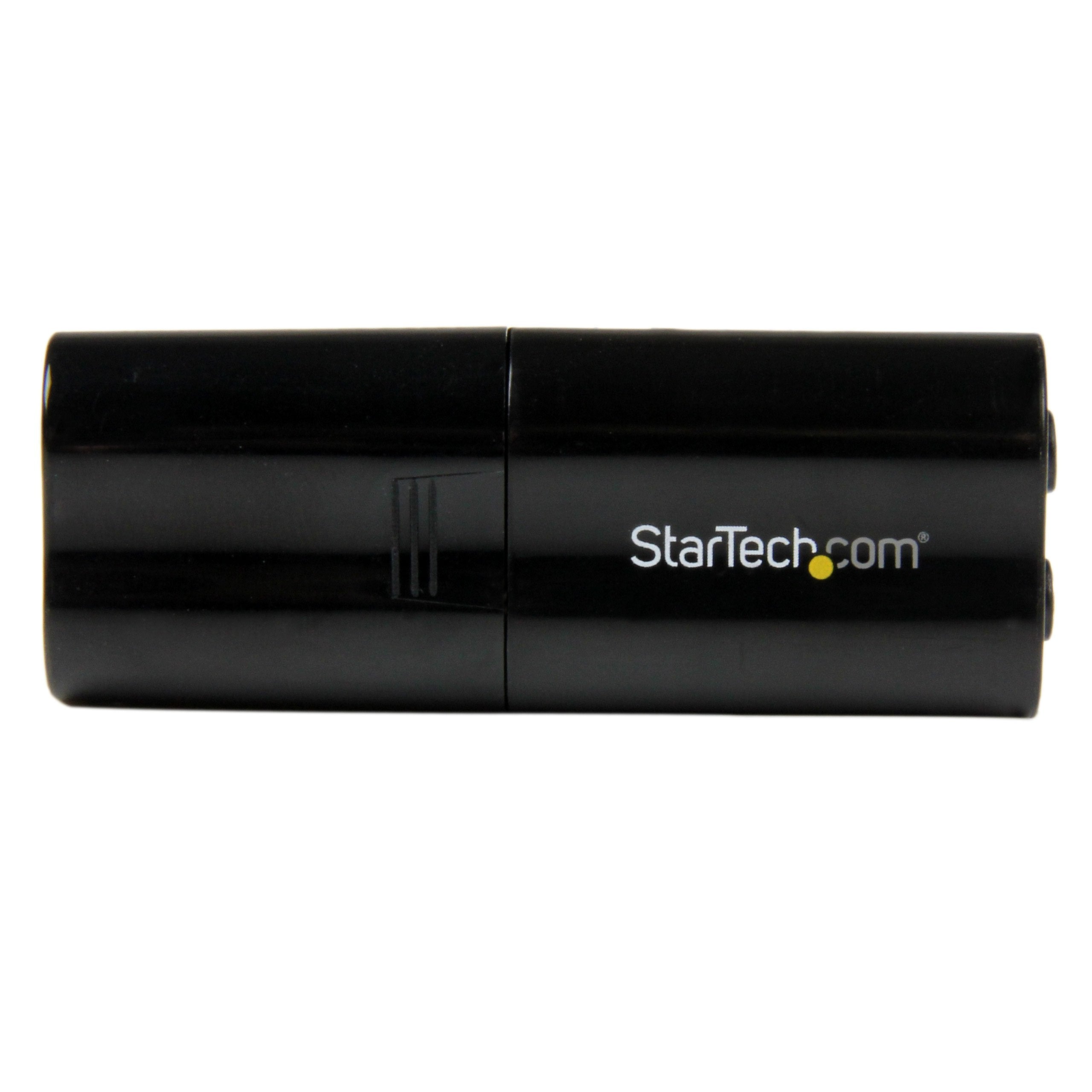Startech.Com Usb Sound Card   3.5Mm Audio Adapter   External Sound Card   Black   External Sound Card, Taa (Icusbaudiob)