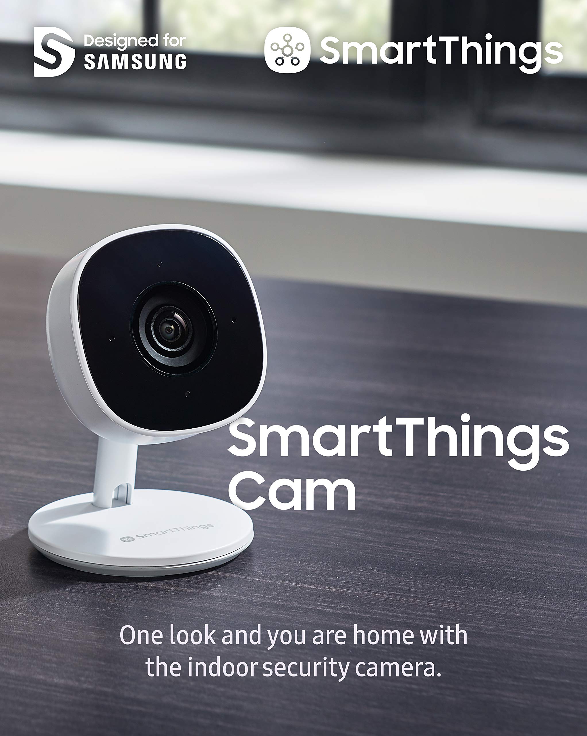 Samsung Smartthings Indoor Security Camera (Gp U999Covlbda), 1080P Hd Video With Hdr, Night Vision, Advanced Motion Detection, A