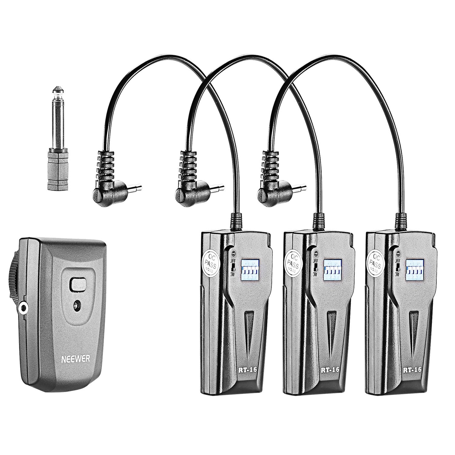 Neewer Wireless Studio Flash Trigger Rt 16 With 3 Receivers 16 Channel