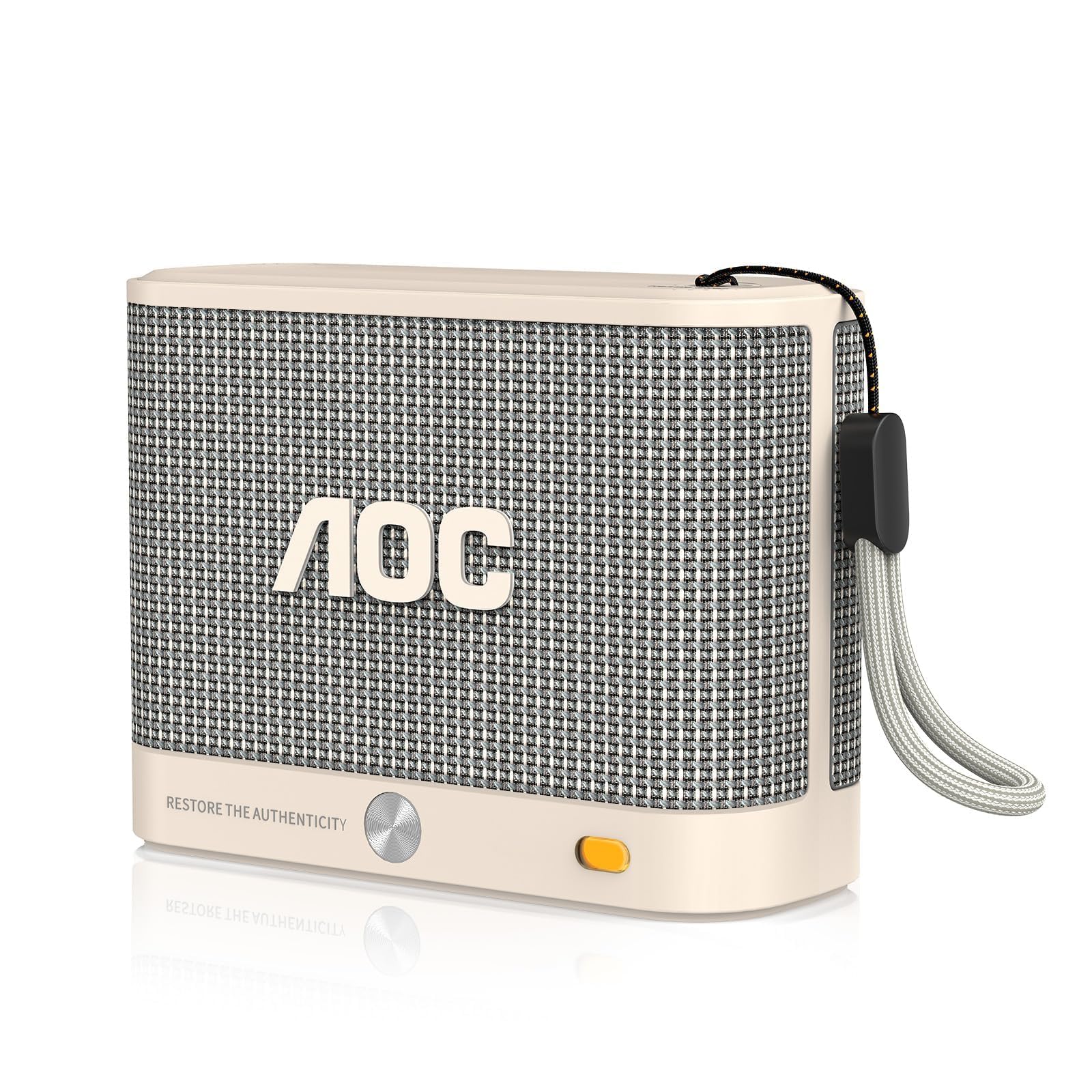 AOC Portable Bluetooth Speaker, Shower Speaker, Wireless Stereo Pairing
