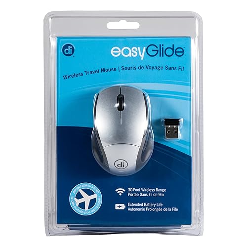 Micro Innovations Digital Innovations Easyglide Wireless Travel Mouse (4230100), Black