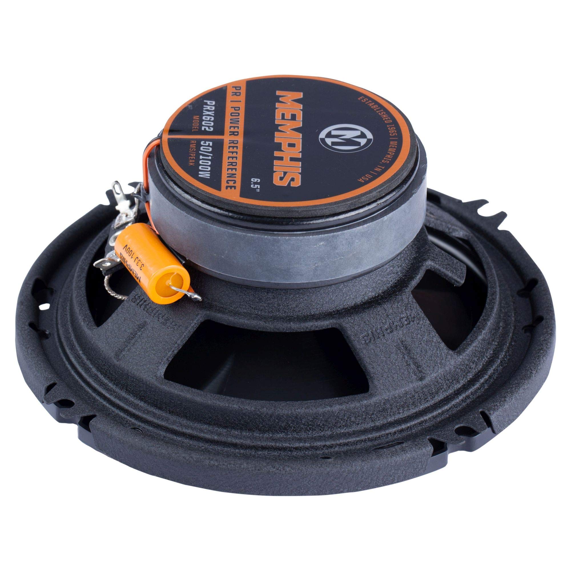 Memphis Audio Prx602 Power Reference Series 6.5' 2 Way Coaxial Speakers With Swivel Tweeters   Pair