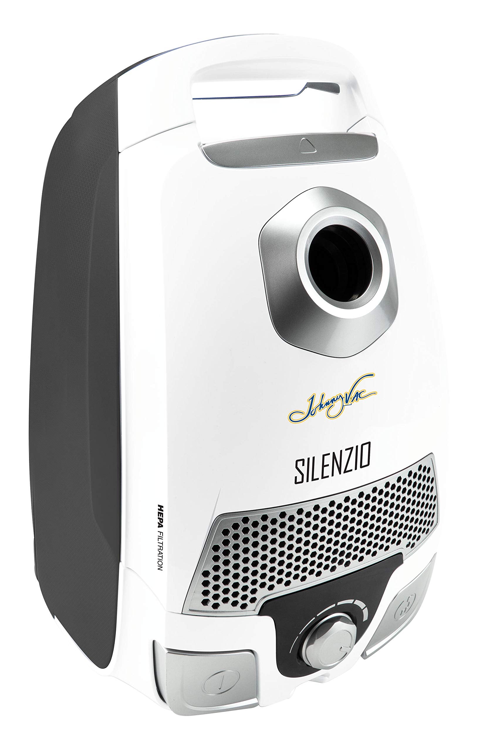 Johnny Vac Canister Vacuum Silenzio   Hepa Filtration   Hepa Bag   Wessel Werk Turbo Air Nozzle   Telescopic Handle   Set Of Bru