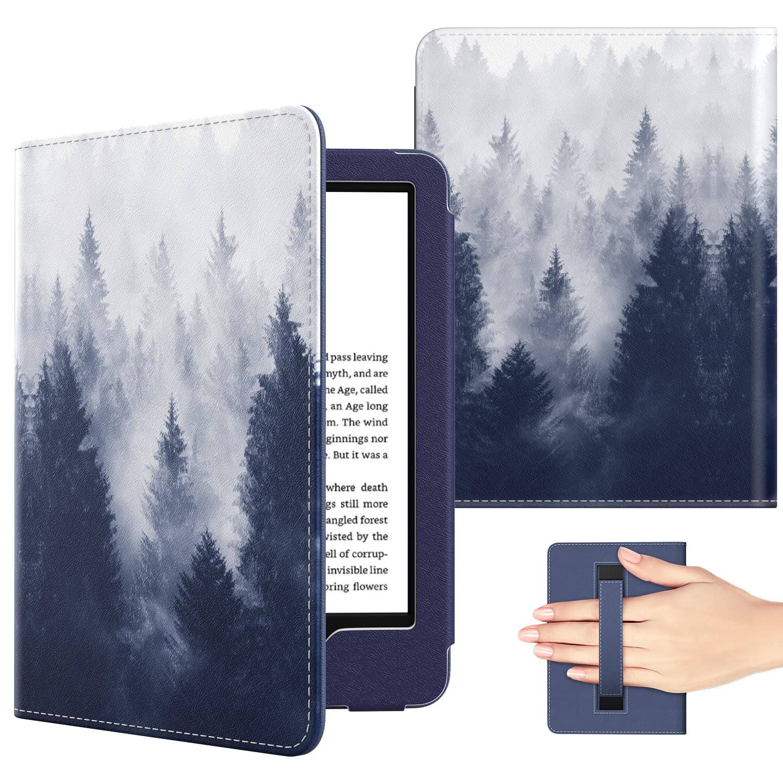 Moko Case Fits 6'' Kindle 11Th Gen, 2022 Release/Kindle 10Th Gen, 2019/Kindle 8Th Gen, 2016, [With Hand Strap] Ultra Lightweight