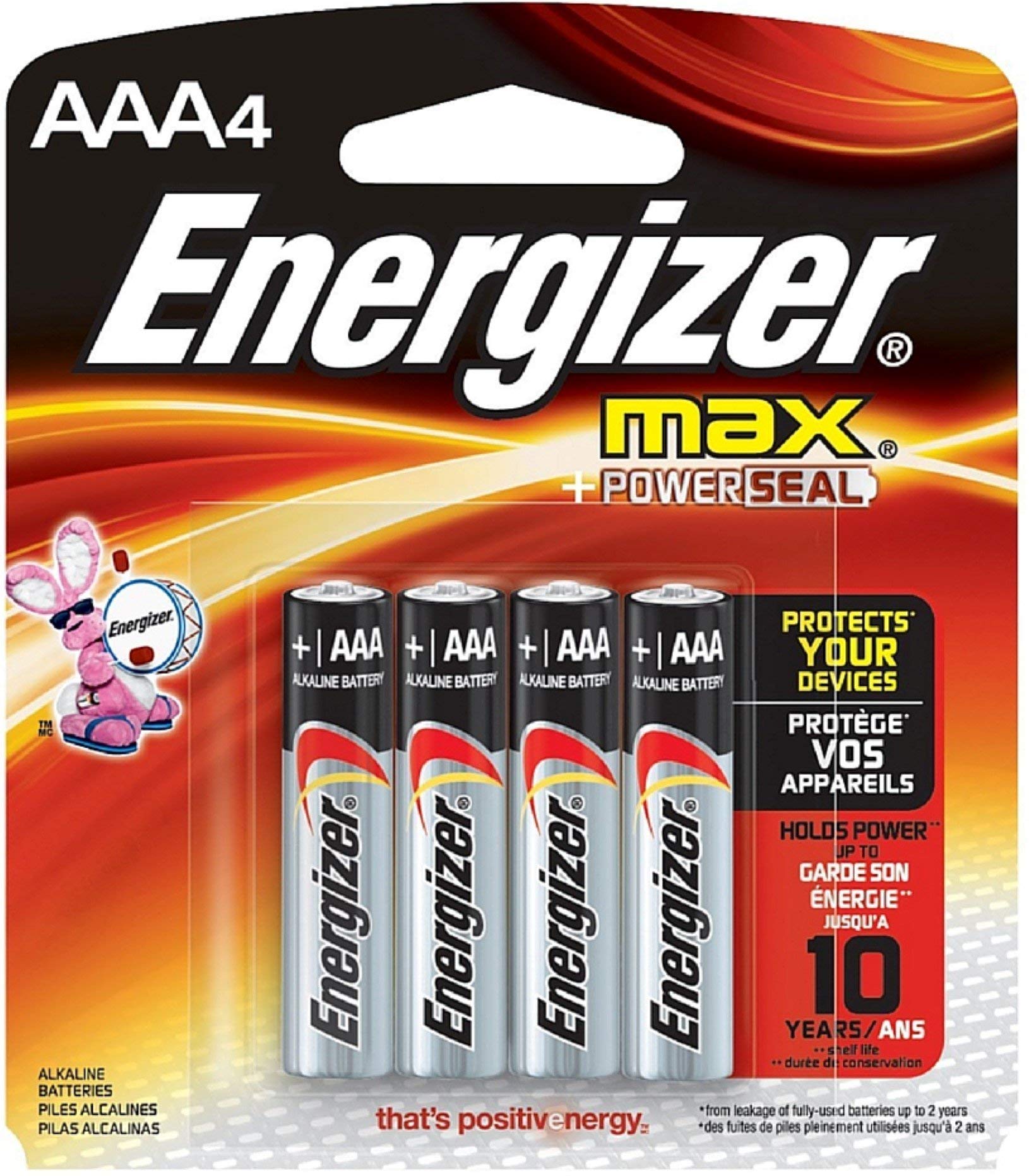 Energizer Max Aaa Alkaline Battery 4 Ea (Pack Of 2)
