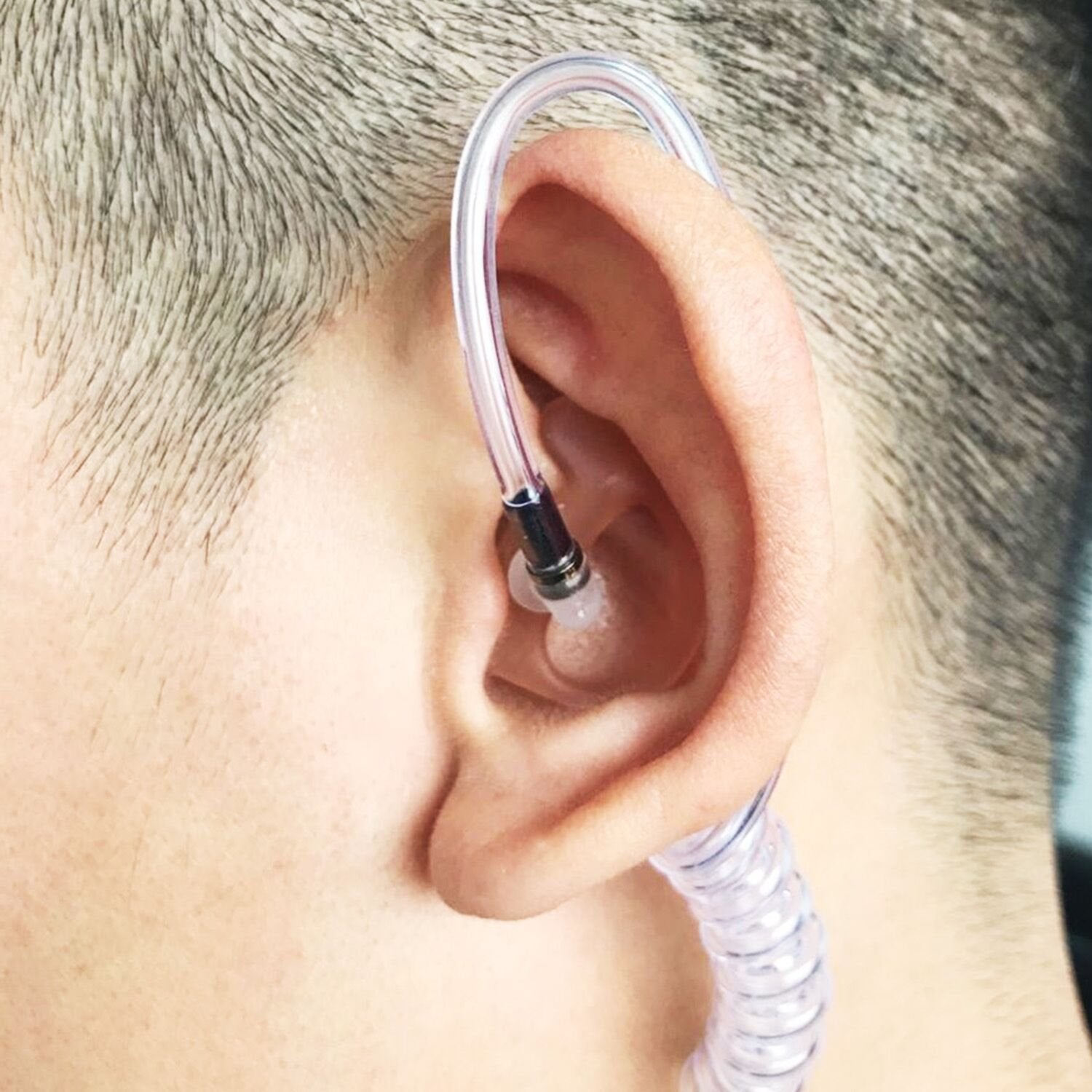 Airsn Replacement Earmold Earbud Earplug For Motorola Kenwood Two Way Radio Air Acoustic Coil Tube Audio Kits (Pink,2 Pair Small)