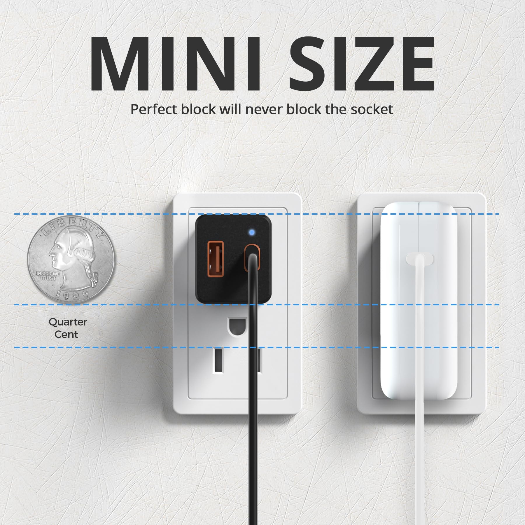 Olink 65W Fast Charging Usb C Gan Charger, Universal Compact Usb Charger Block For Laptops, Tablets, Iphone Pro Max, Ipad, Macbo