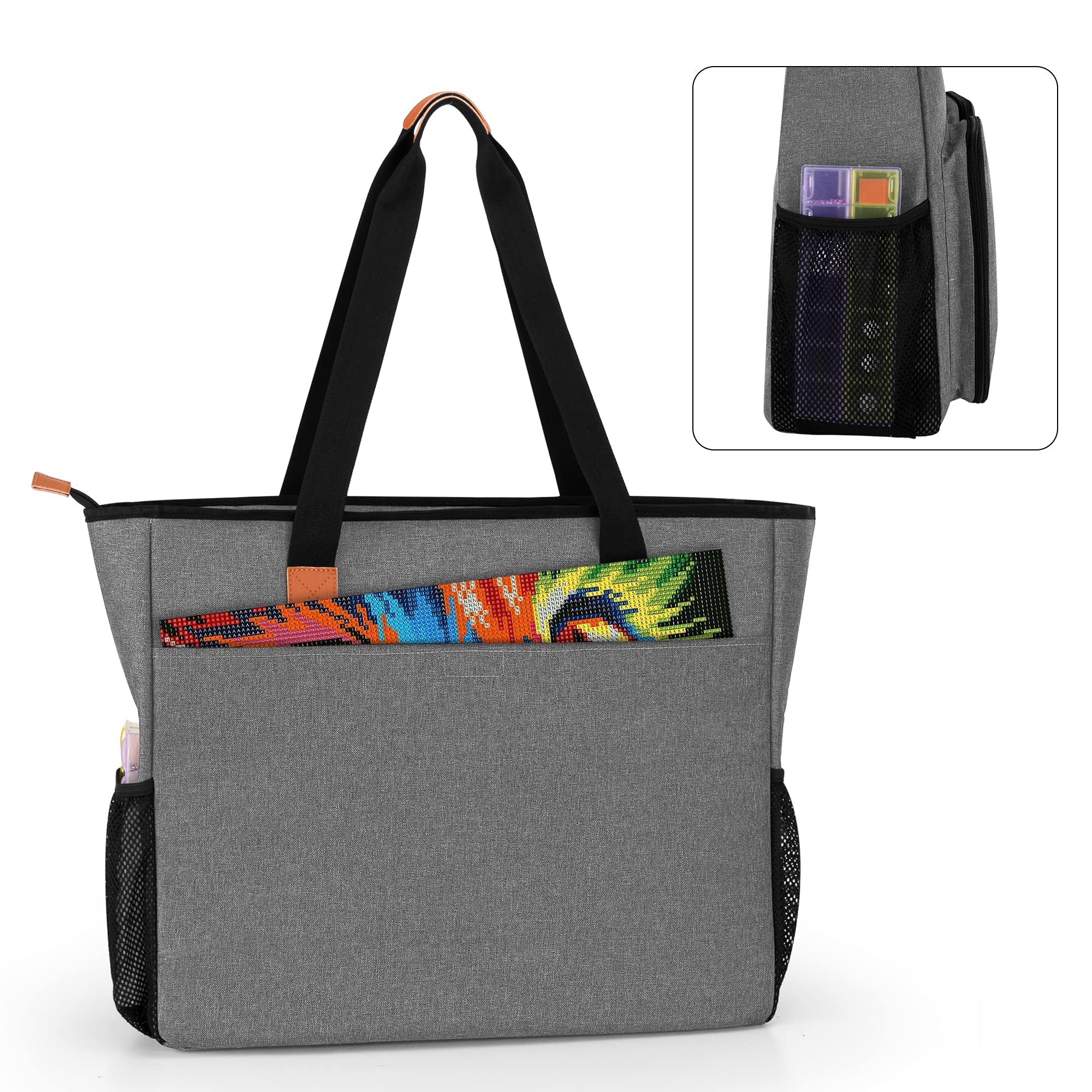 Luxja Carrying Case For Diamond Painting Accessories And A3 Light Pad, Diamond Painting Bag For A3 And B3 Light Box (Bag Only),