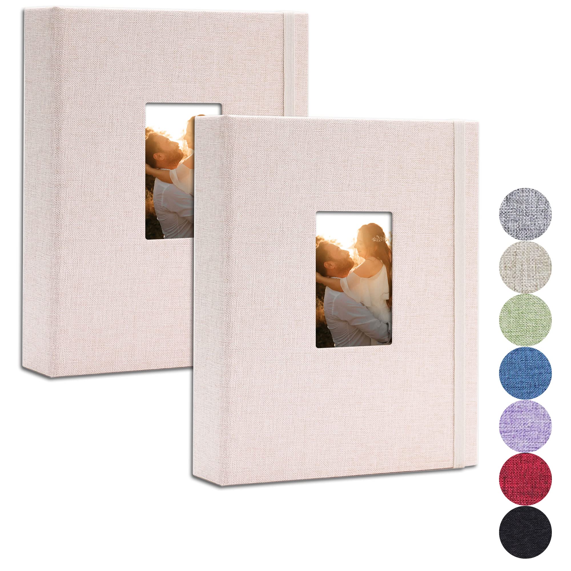 Vienrose 2 Pack Mini Polaroid Photo Album Book 208 Pocket 2X3 Inch Pictures For Fujifilm Instax Mini 7S 8 9 11 25 26 40 50S 90 E