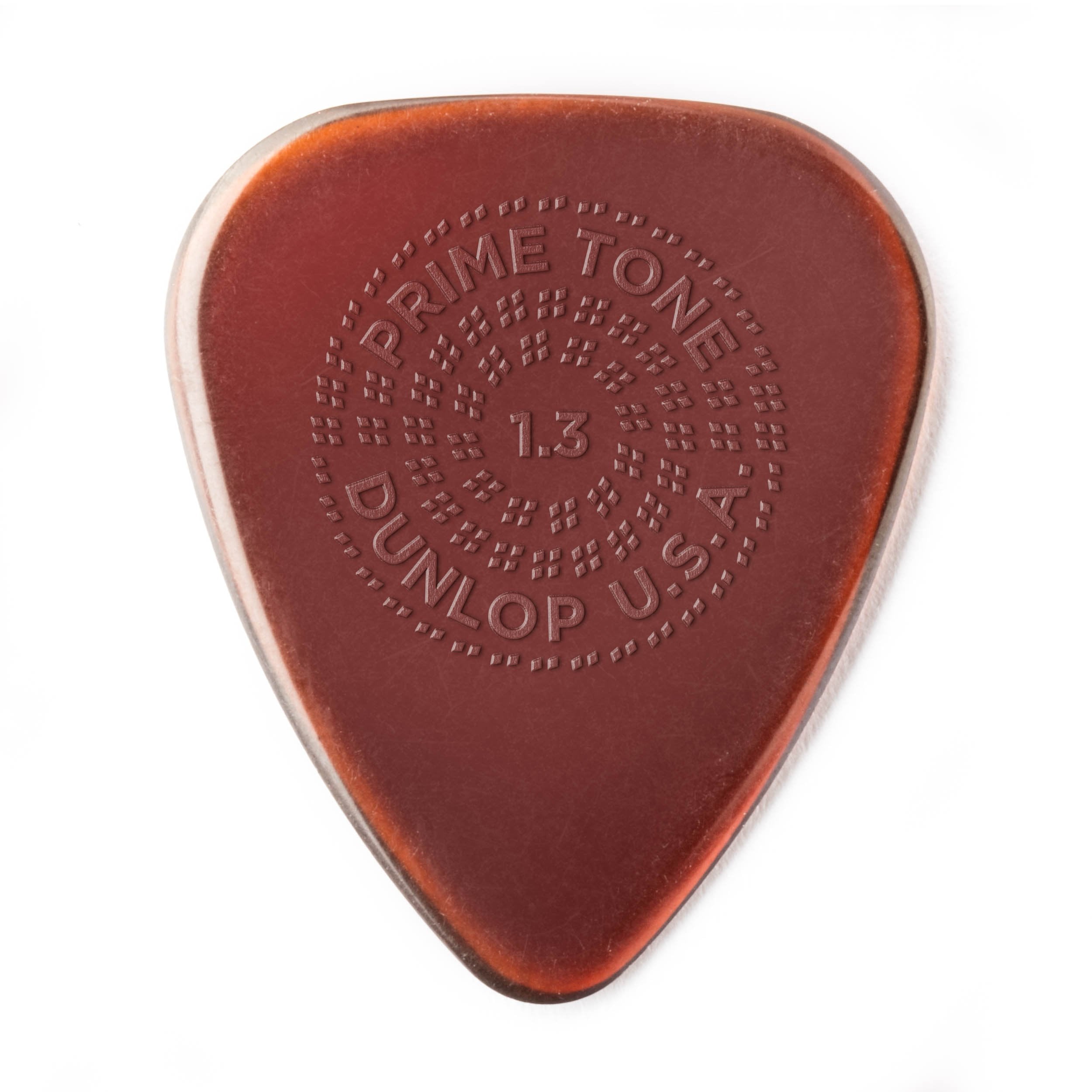 Jim Dunlop Primetone Standard 1.3Mm Sculpted Plectra With Grip   12 Pack (510R13)