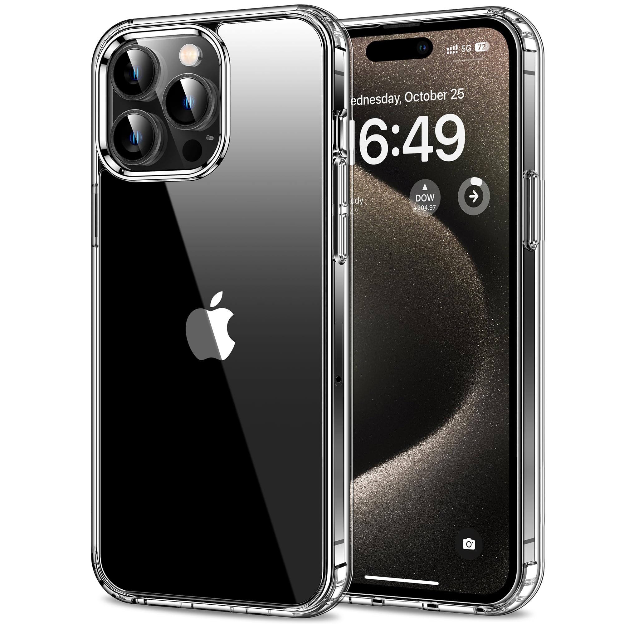 HOOMIL Crystal Clear Case for iPhone 15 Pro Phone Cover | 6.1-Inch, Anti-Yellowing, Drop Protection, Anti-Scratch, Transparent, 