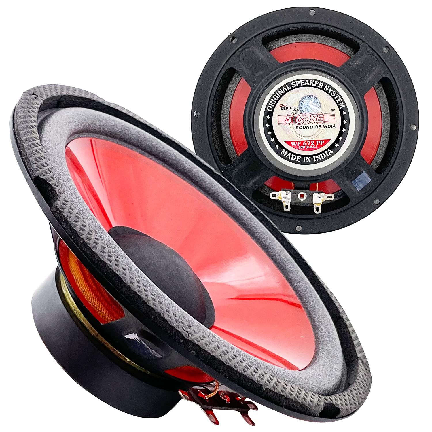 5Core 6 Inch Subwoofer Speaker Replacement Woofer 300W Peak Pro Audio Component Car Sub Woofer   Wf 672 Pp