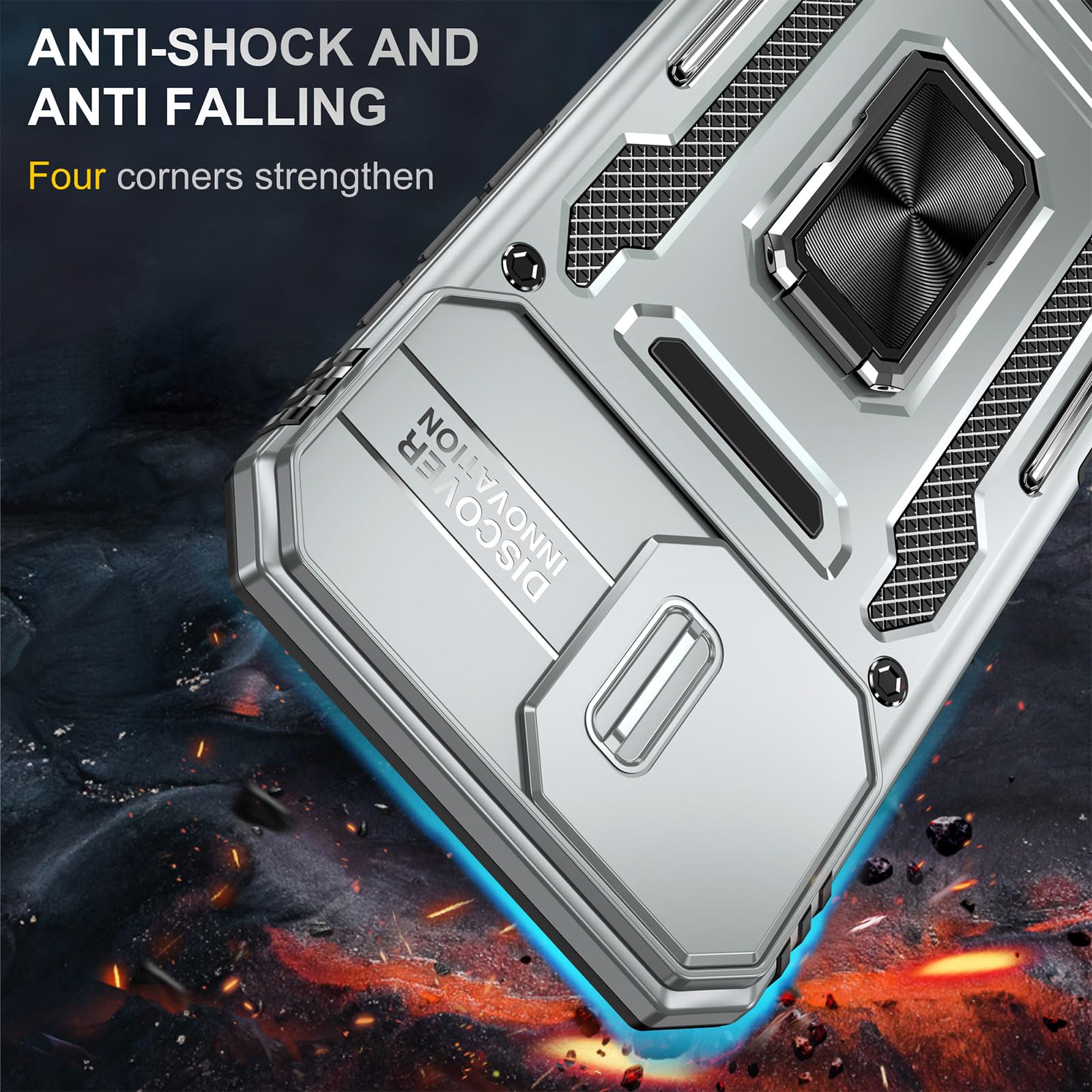 Sefing Phone Case For 16 Plus Iphone Case Iphone 16 Plus Phone Case With Kickstand Ring Holder, With Camera Cover, With Magnet C