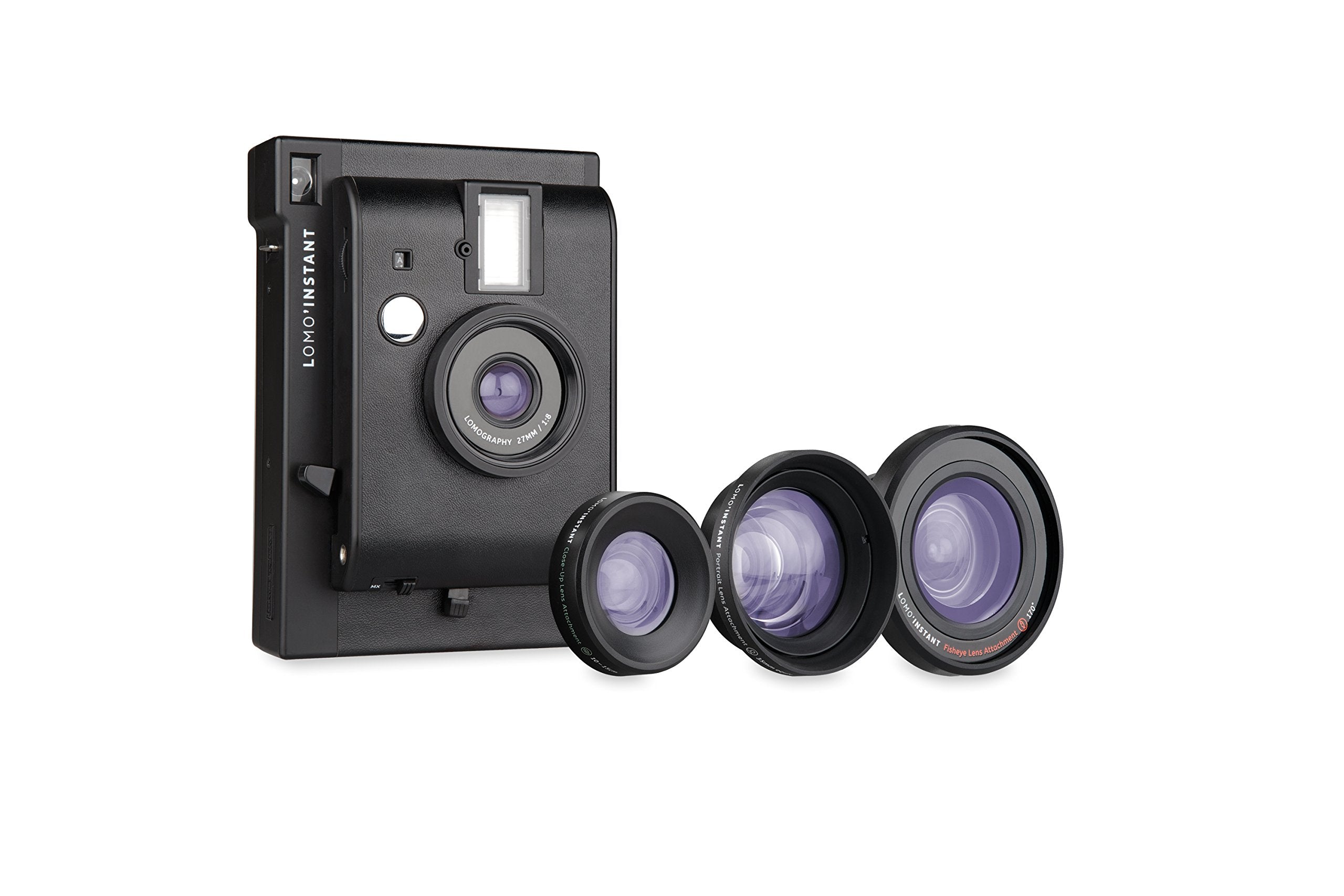Lomography LomoInstant Black Edition + 3 Lenses - Instant Film Camera