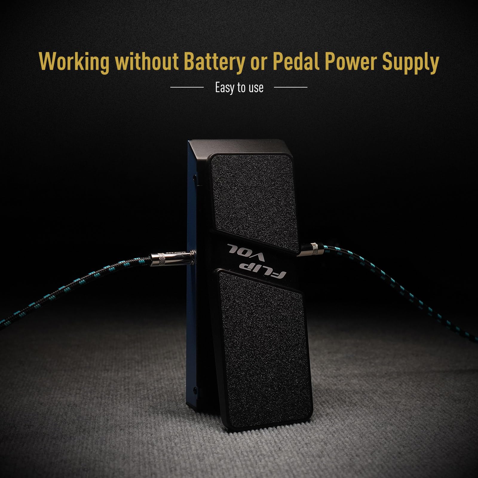 Sonicake Volume Expression Pedal, Expression Exp & Passive Volume 2 In 1 Combo Guitar Effects Pedal, Full-Size Pedal - Flipvol