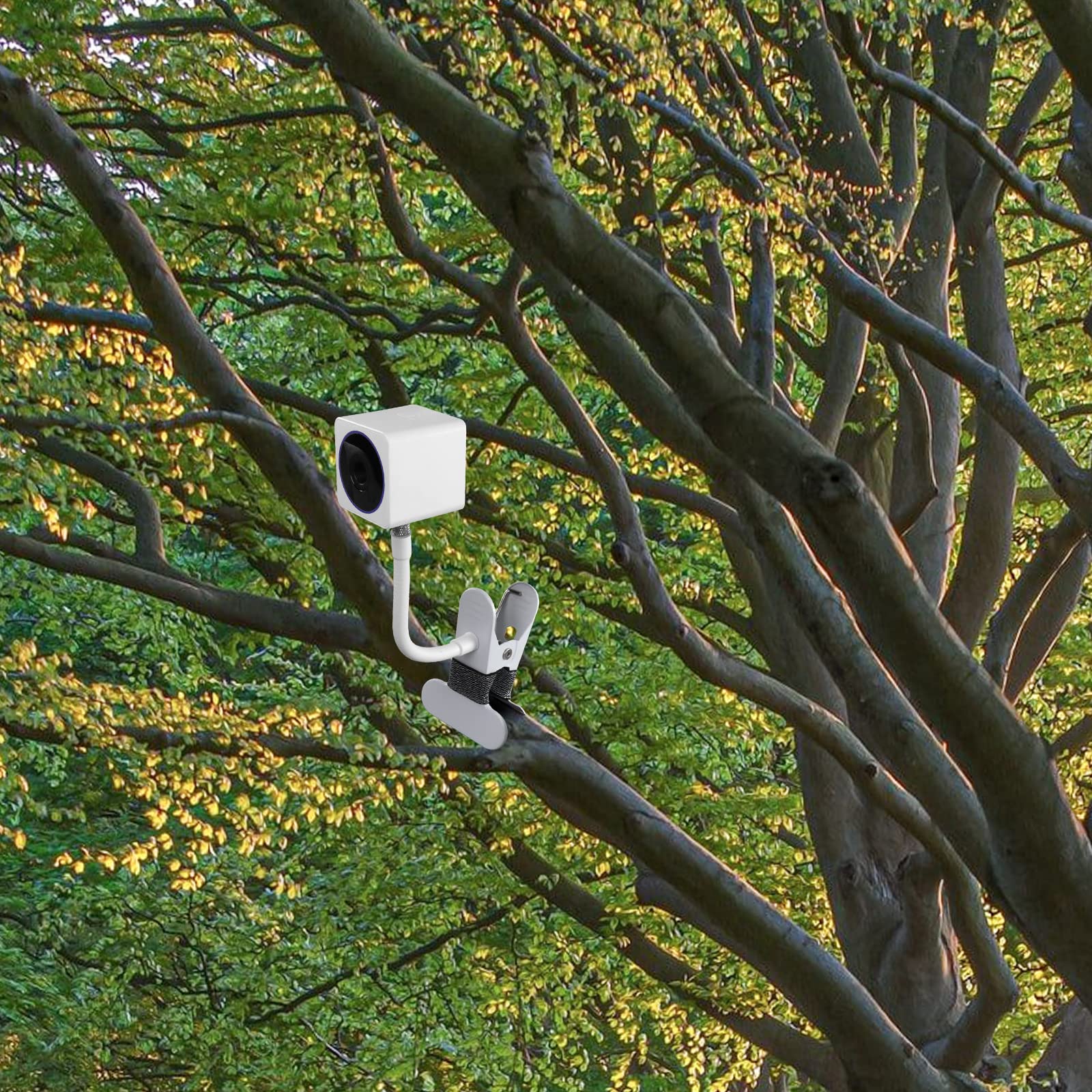 Okemeeo Gooseneck Clip Wall Mount For Wyze Cam Og And More Cameras With 1/4' Threaded Hole