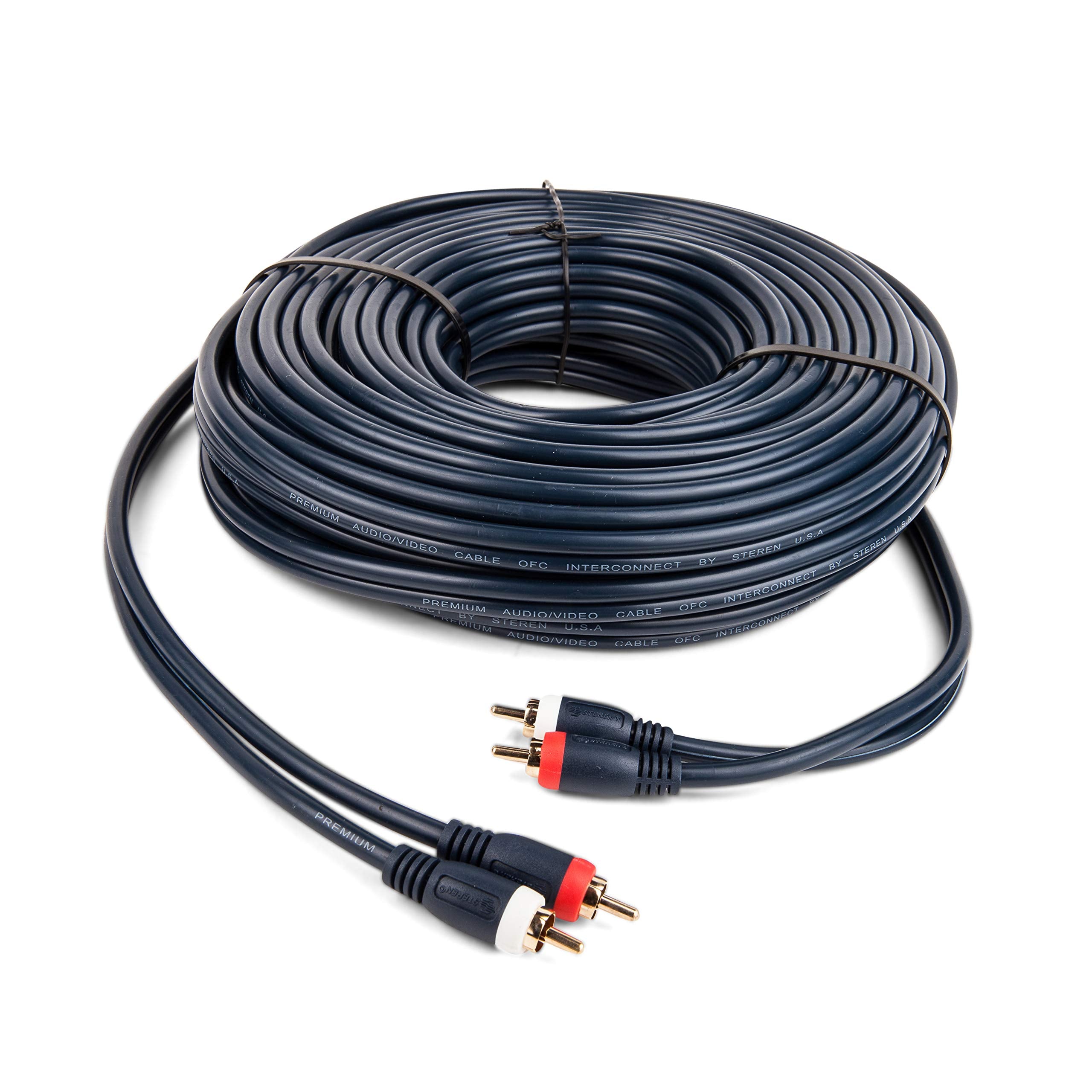 Steren 254-210Bl 3-Feet 2Rca-2Rca Plugs Home Theatre Cable