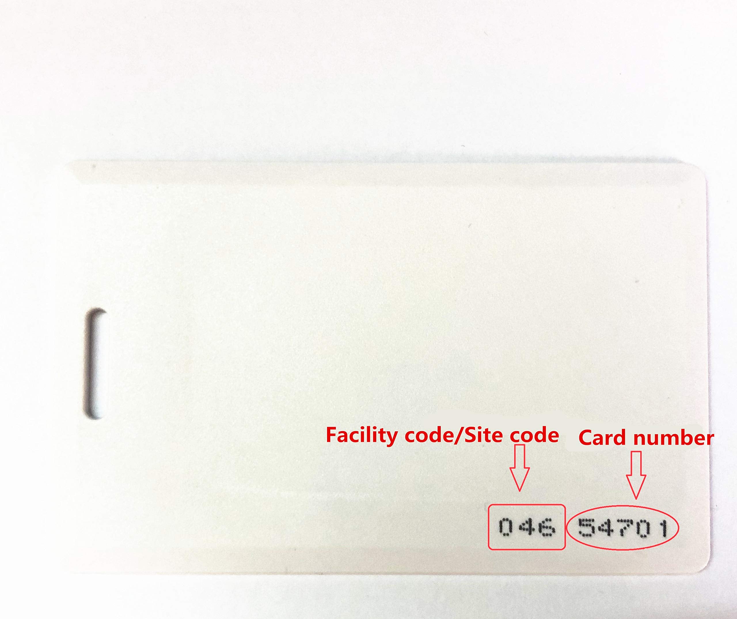 26 Bit Proximity Clamshell Weigand Prox Swipe Cards Compatable With Isoprox 1386 1326 H10301 Format Readers And Systems. Works W