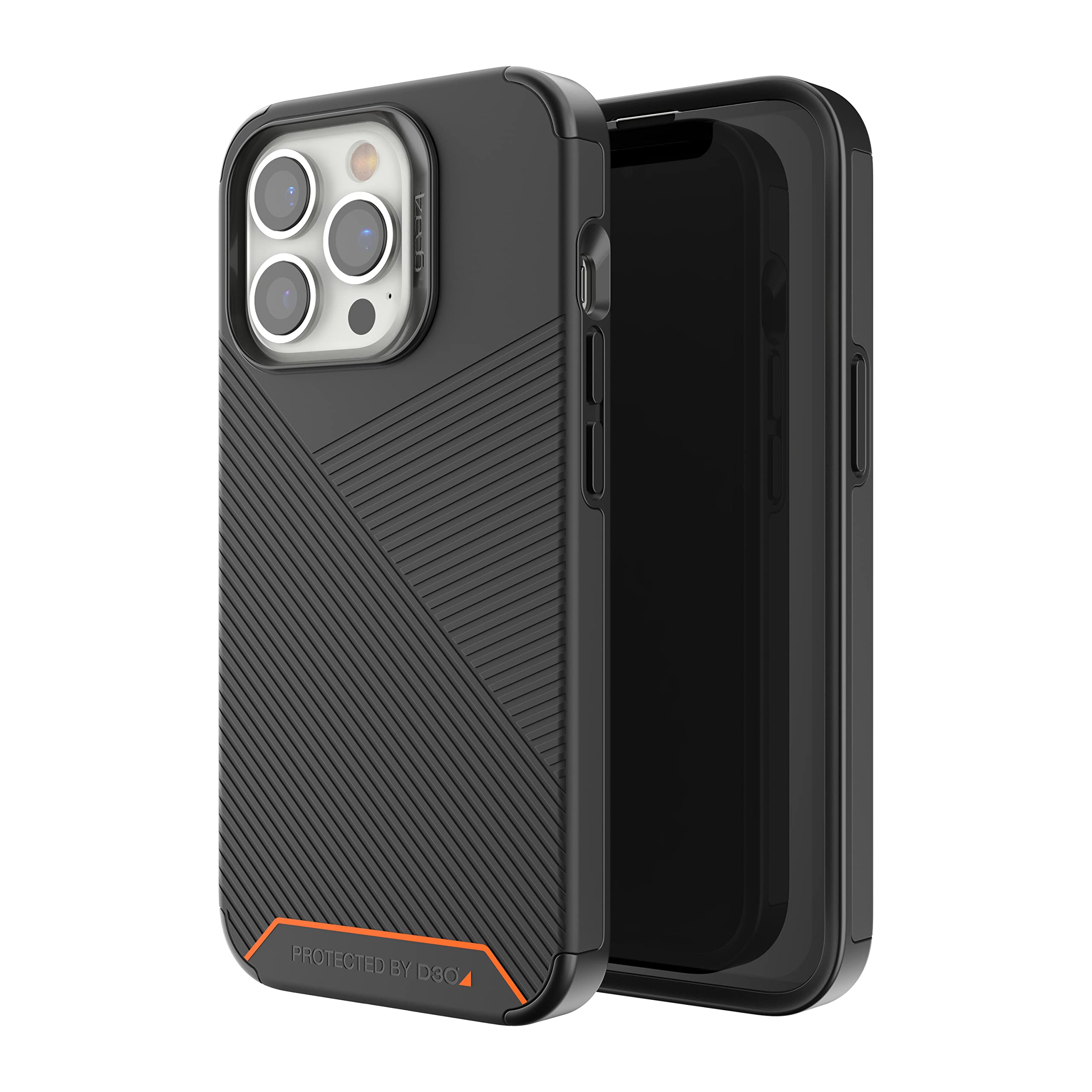 Gear4 ZAGG Denali Case  Ultimate Impact Protection with D3O Reinforced Backplate and Frame  for Apple iPhone 13 Pro  Black,70