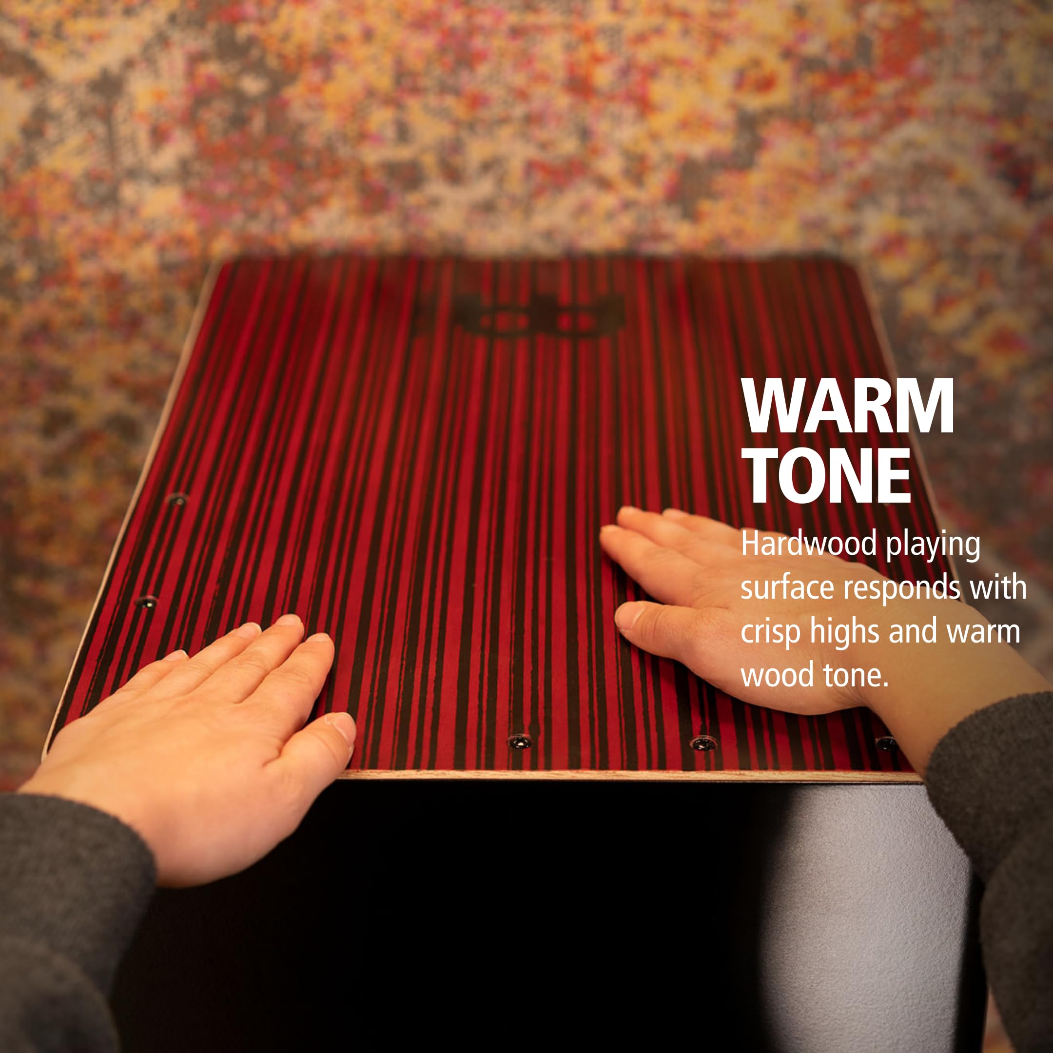 Meinl Percussion Jumbo Backbeat Bass Cajon Box Drum With Ported Sound Hole And Snares   Not Made In China   For Acoustic Music,