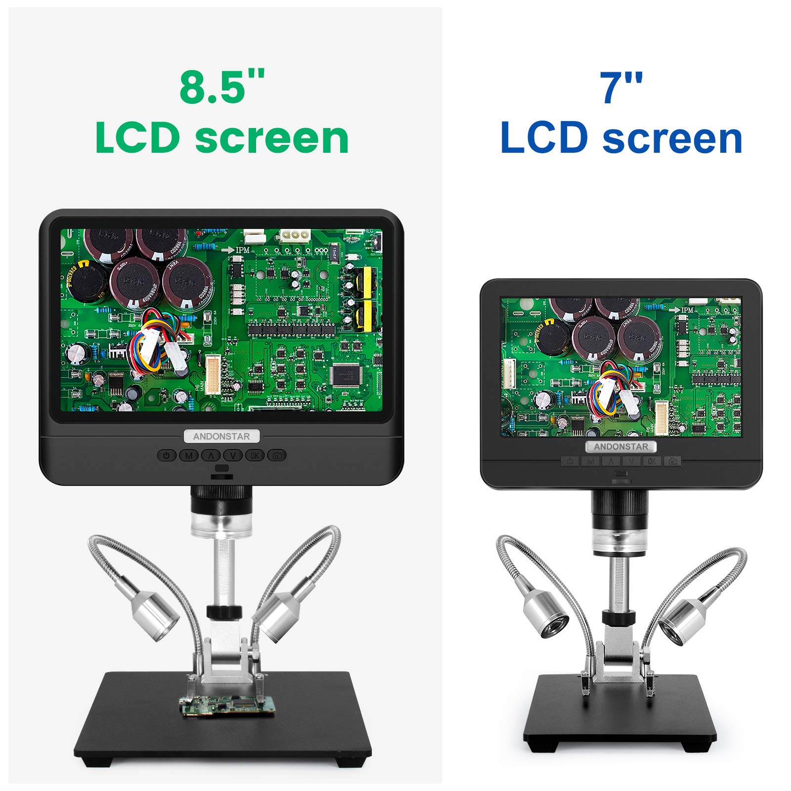 Andonstar Ad208 Coin Microscope With 8.5 Inch Screen 260X Lcd Lab Handheld Usb Digital Microscopes For Pcb Repair Soldering Coin
