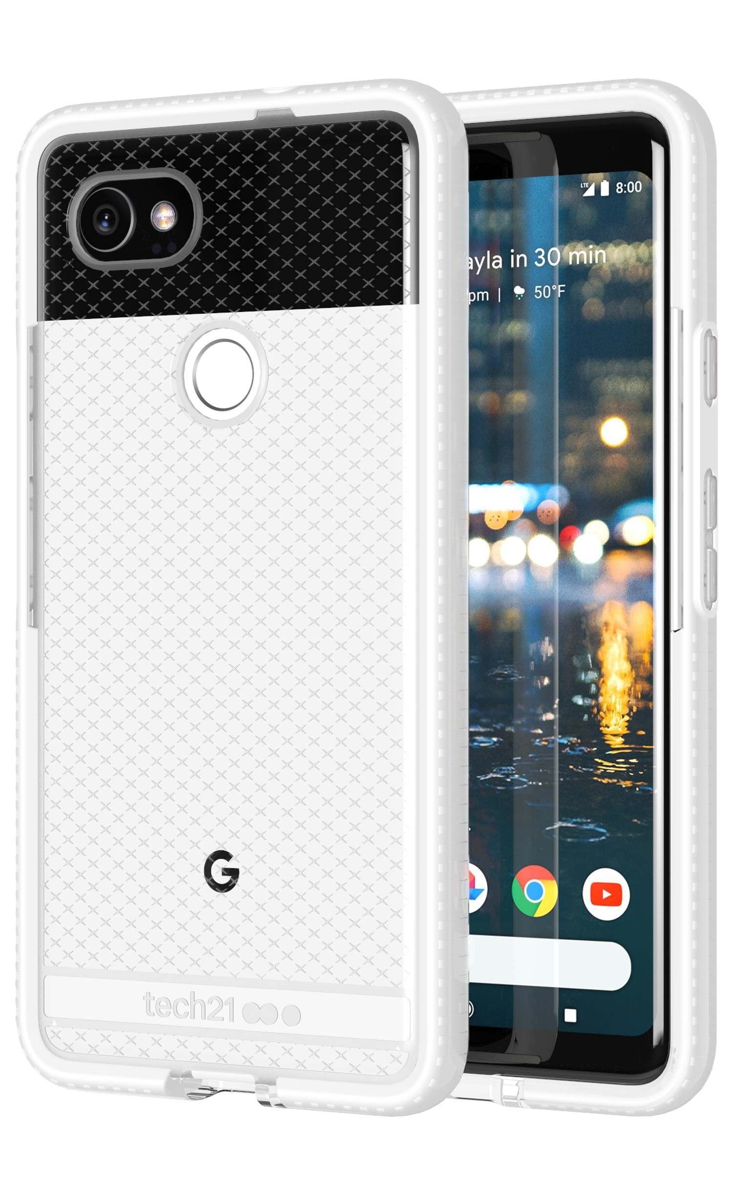 tech21 Evo Check Case for Google Pixel 2 XL - Clear/White