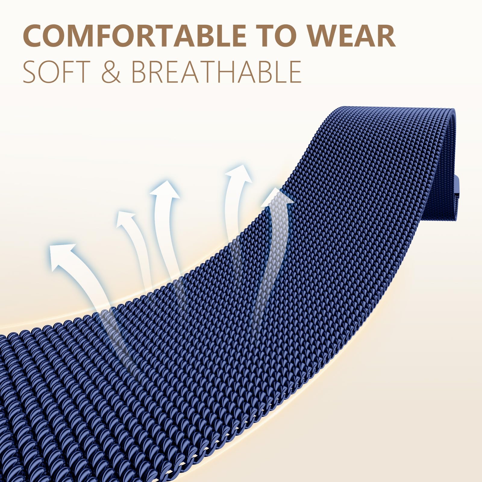 Dirrelo Metal Band Compatible For Apple Watch Bands For Women 40Mm 41Mm 38Mm 44Mm 45Mm 42Mm 49Mm, Mesh Strap With Magnetic Stain