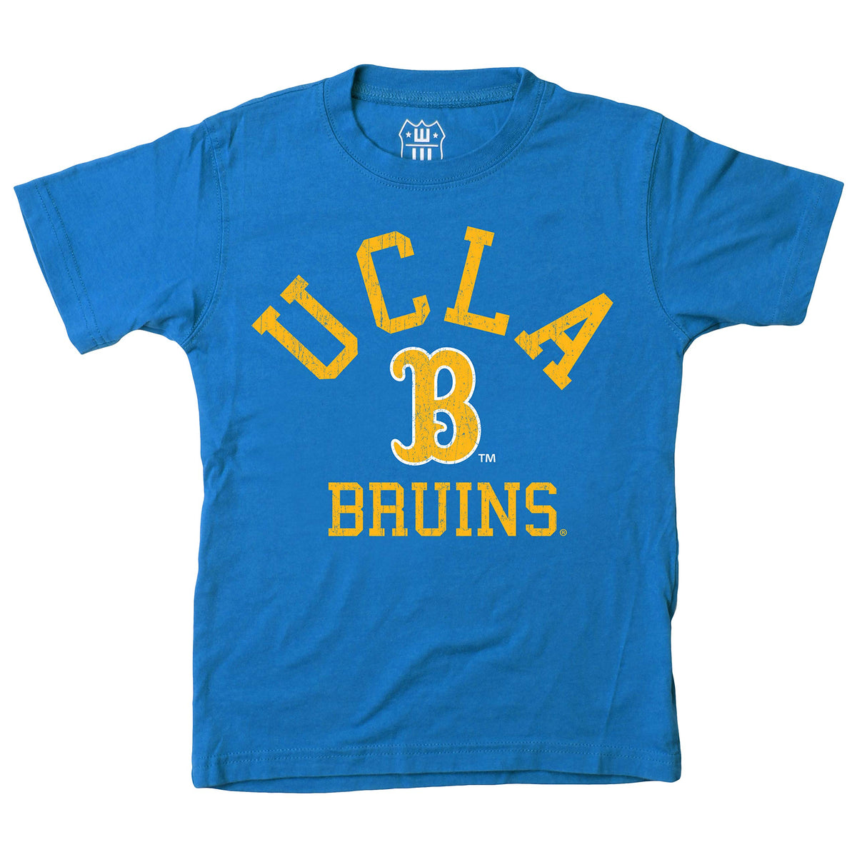 Wes And Willy Ncaa Kids Ss Organic Cotton Tee Shirt, Ucla Bruins, Uc Blue, L