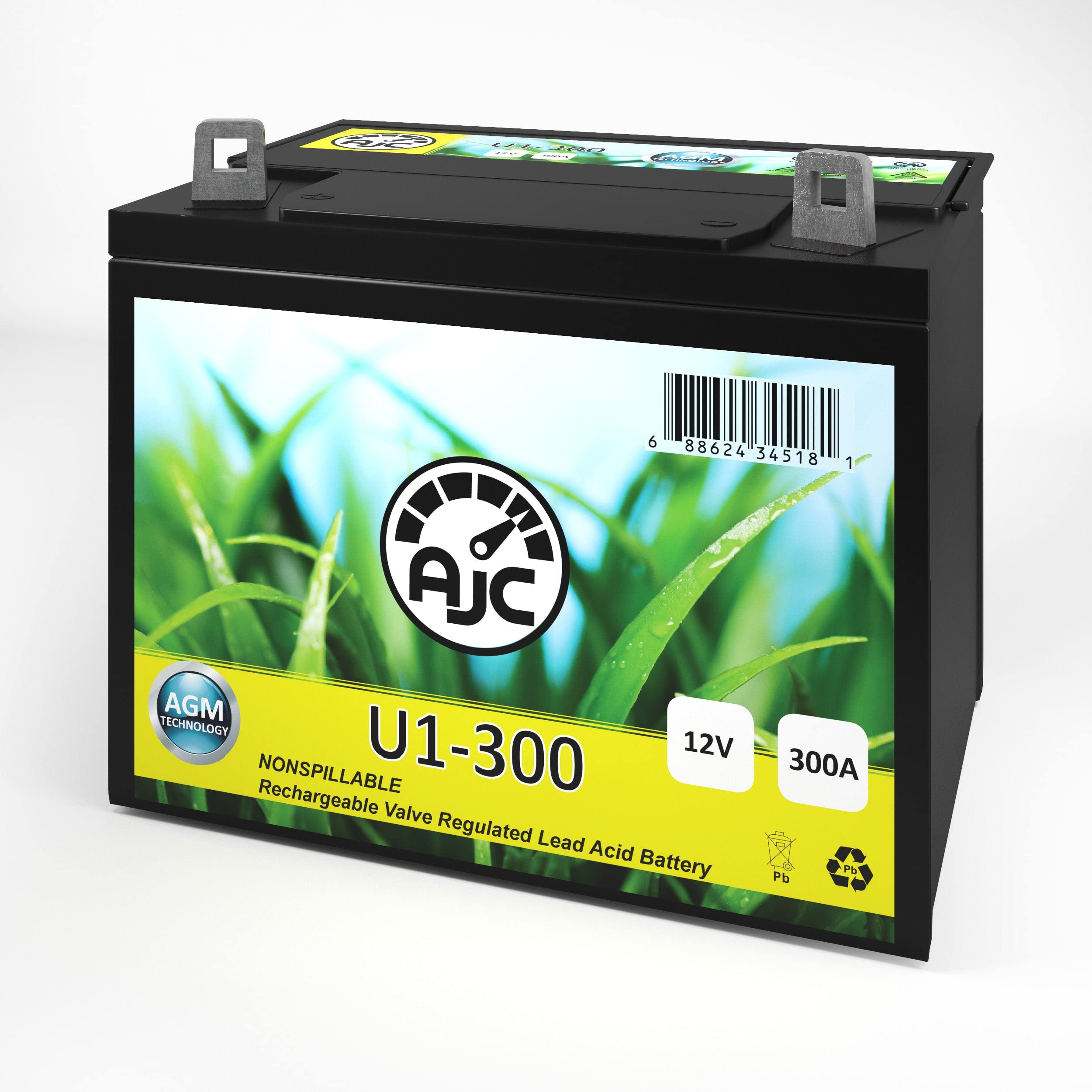 Ajc Battery Compatible With John Deere L120 U1 Lawn Mower And Tractor Battery