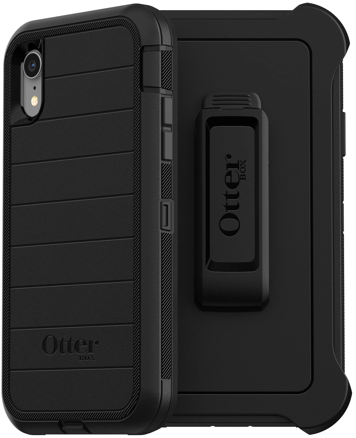 Otterbox Iphone Xr Defender Series Case   Black, Rugged & Durable, With Port Protection, Includes Holster Clip Kickstand