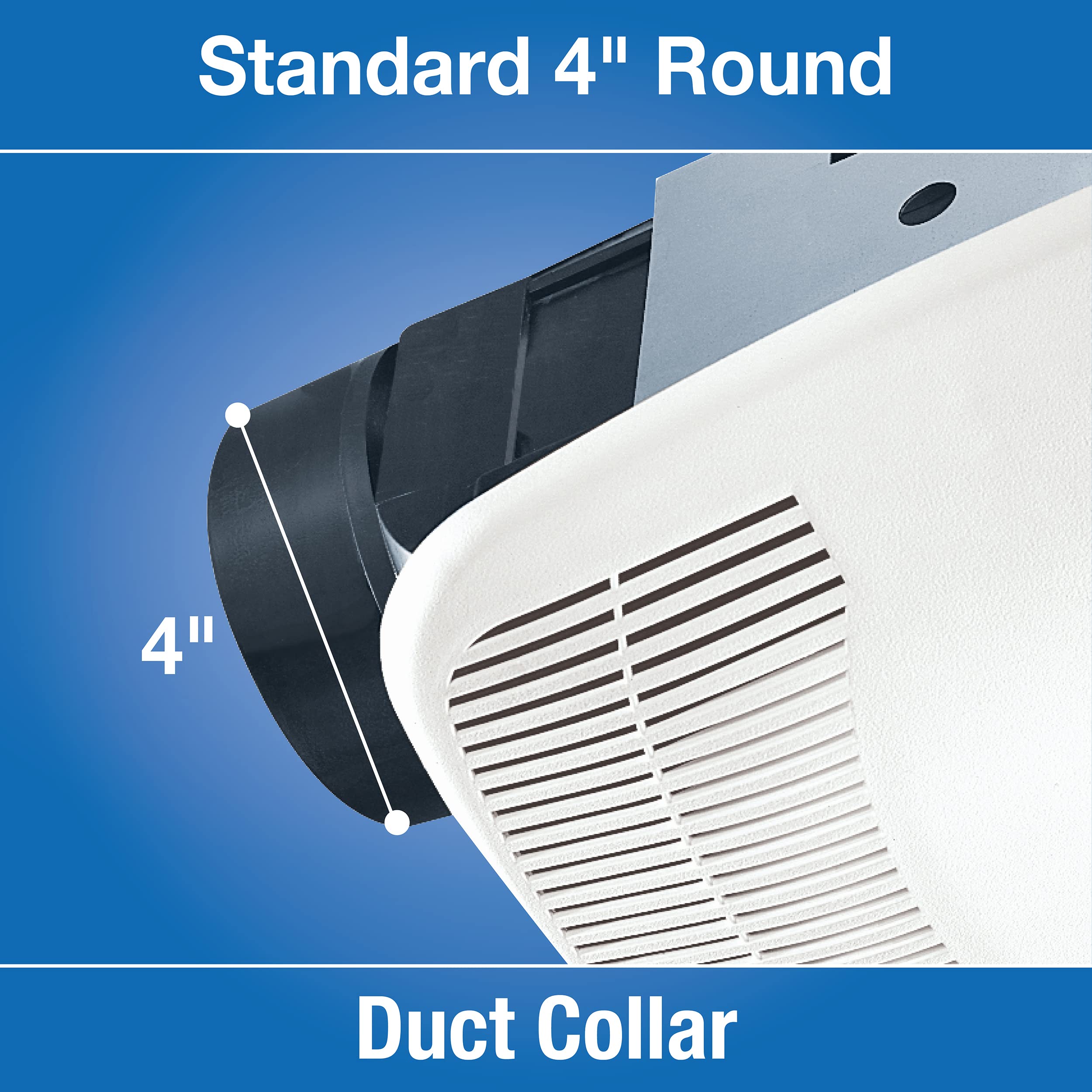 Air King Bfq50 Energy Star Qualified Snap In Exhaust Fan, 50 Cfm