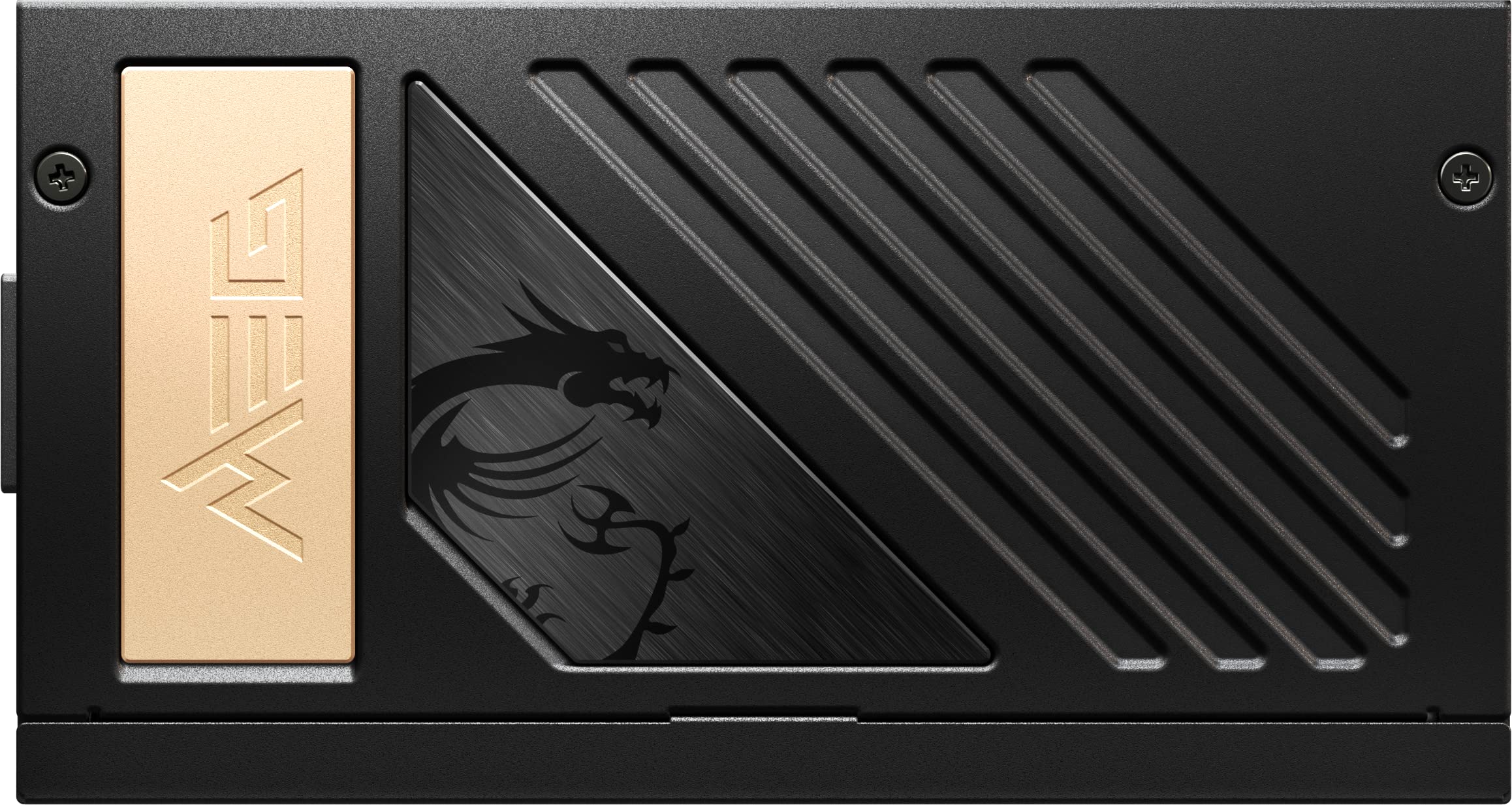 Msi Meg Ai1300Gs Pcie5, Fully Modular Gaming 1300W Power Supply, 80+ Platinum, Native 12V-2X6 Cable, 100% Japanese Capacitor, At