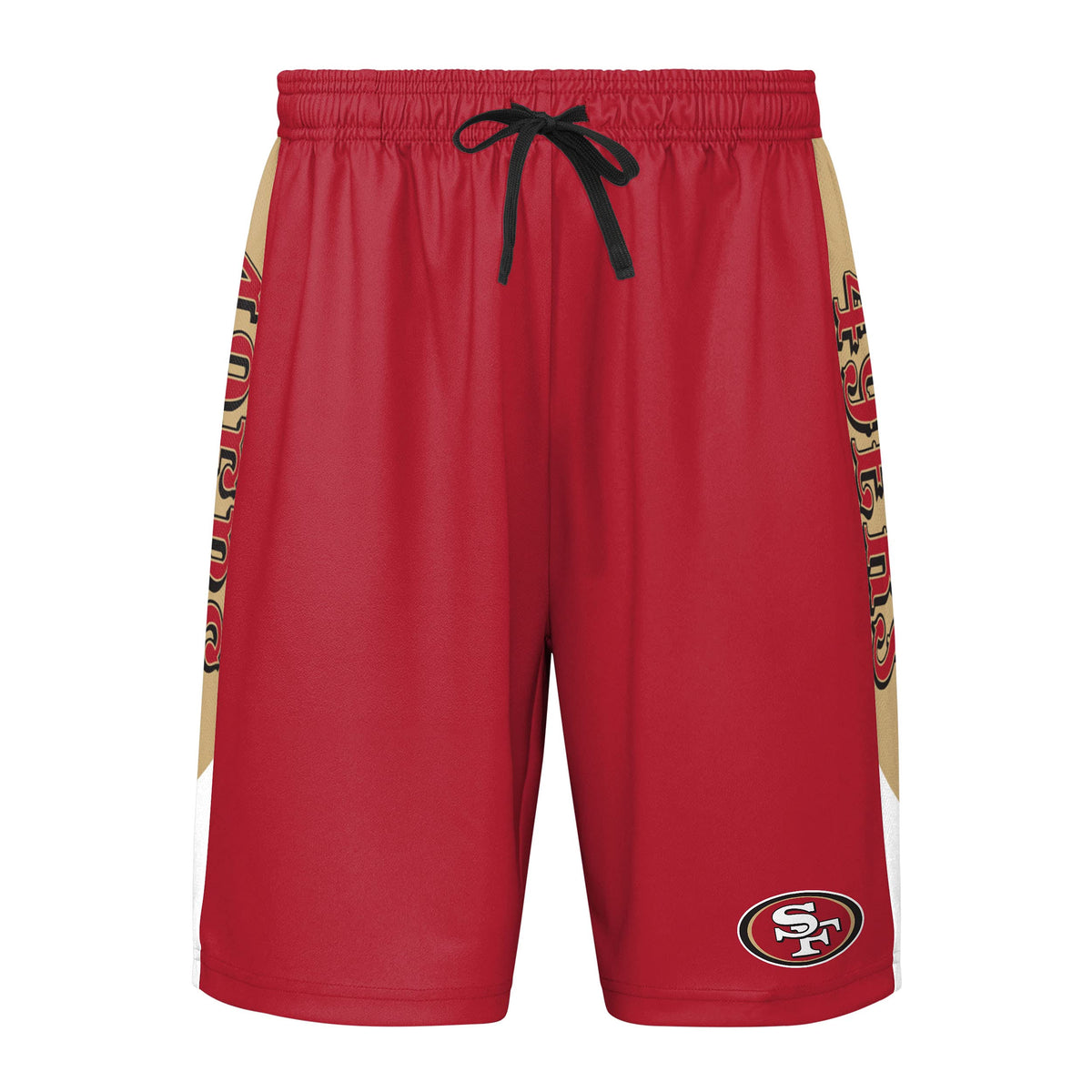 San Francisco 49Ers Nfl Mens Side Stripe Training Shorts   M