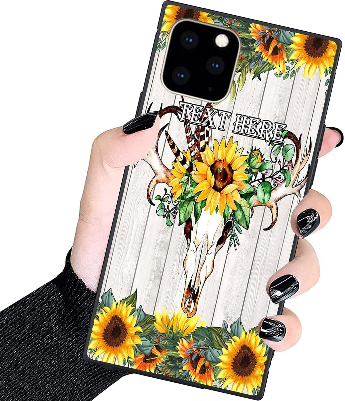 Zhuxuxitt Luxury Square Case For Iphone 11,Fashion Elegant Square Case For Women Girls,Hard Pc+Soft Silicone Case Is Shock Proof