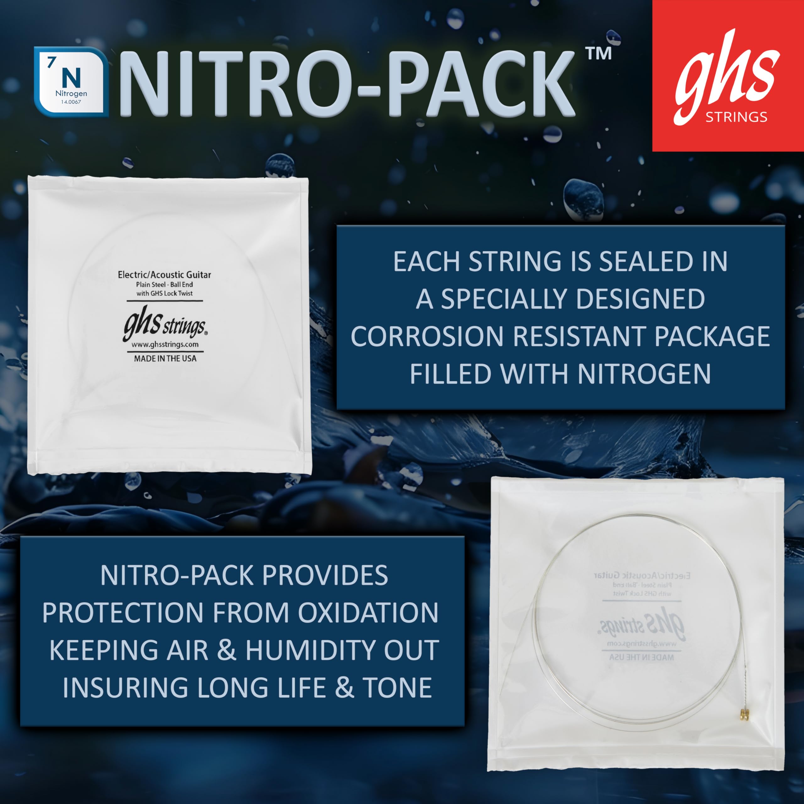 Ghs Strings Gbl Guitar Boomers, Nickel Plated Electric Guitar Strings, Light (10 46), Pack Of 3