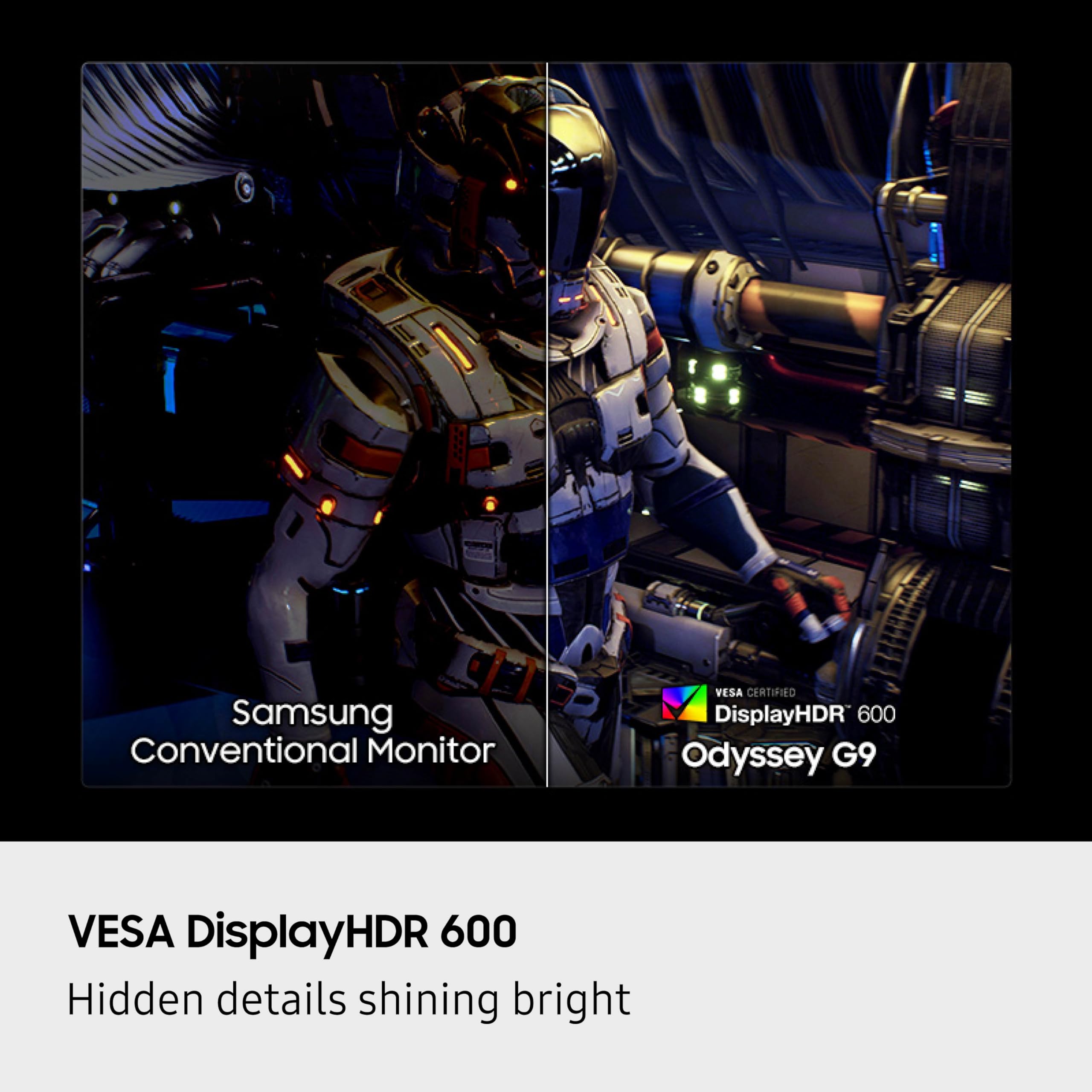 Samsung 49-Inch Odyssey G9 (G91F) Dqhd, 144Hz, Curved Gaming Monitor, Ultra-Wide 32:9 Screen, Displayhdr 600, Amd Freesync Premi