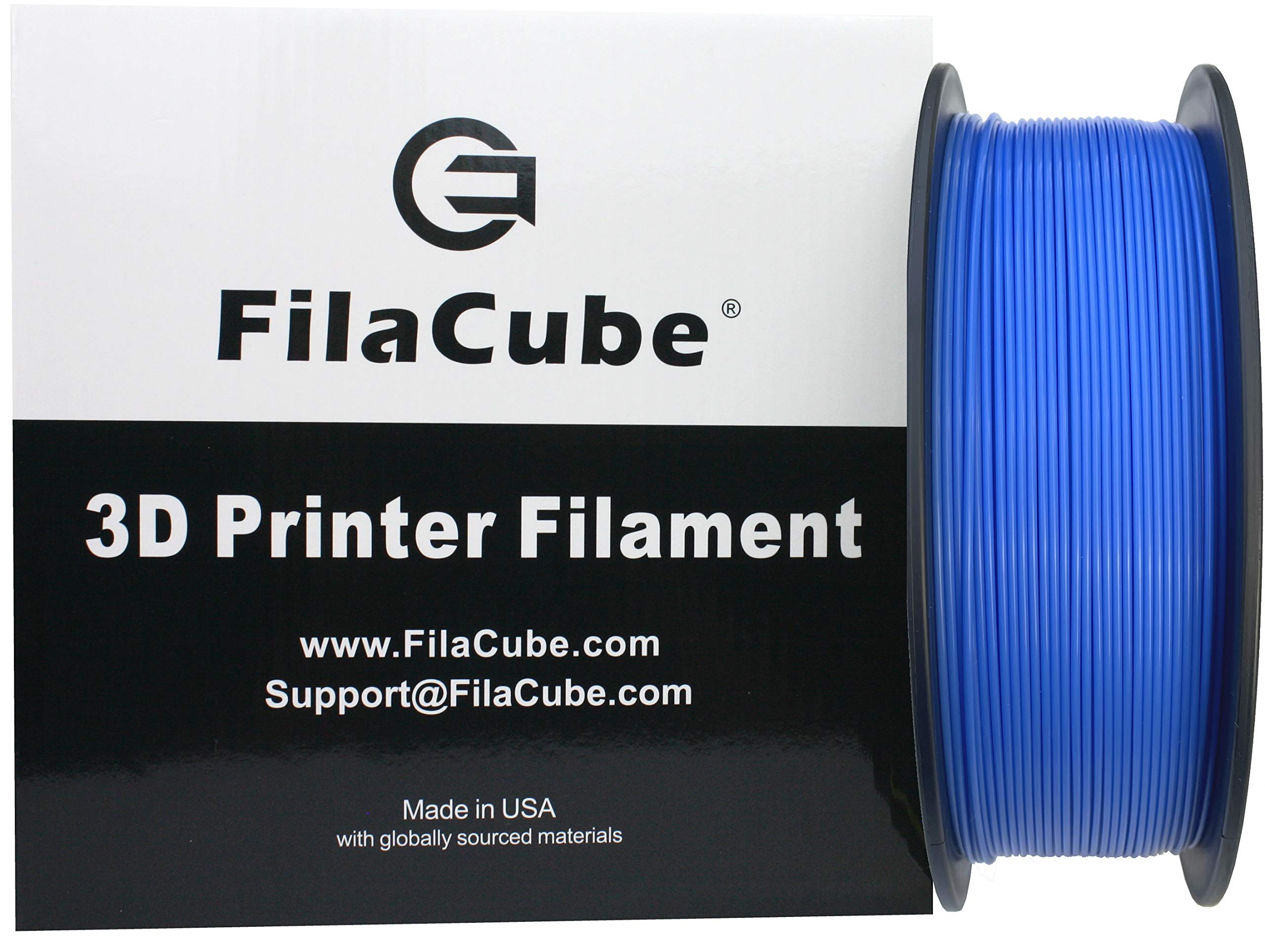 Translucent Sapphire Blue (Color Darker Than Picture) PLA 3D Printer Filament 1.75mm 1kg - FilaCube Sapphire Blue PLA 2 (PLA 2nd