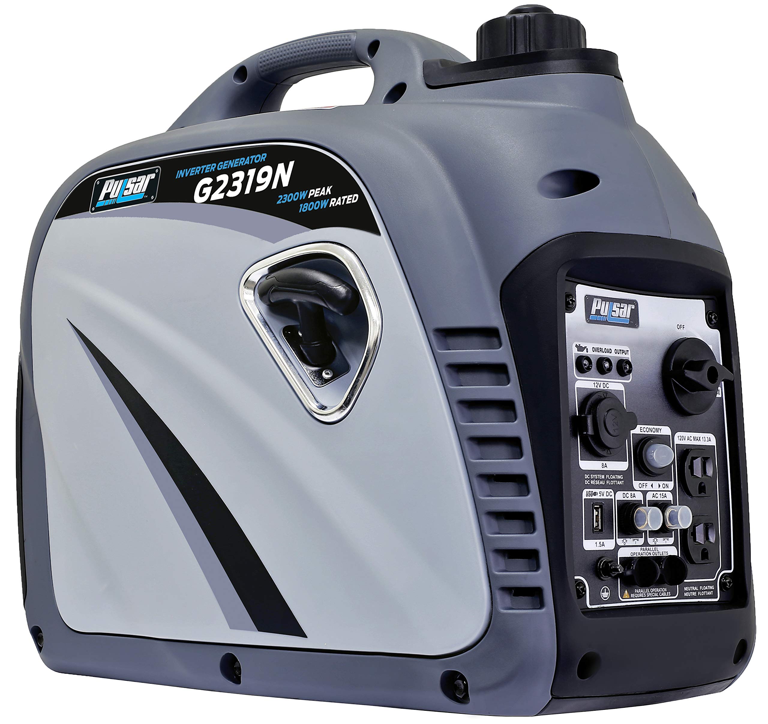 Pulsar 2,300W Portable Gas Powered Quiet Inverter Generator With Usb Outlet & Parallel Capability, Carb Compliant, G2319N