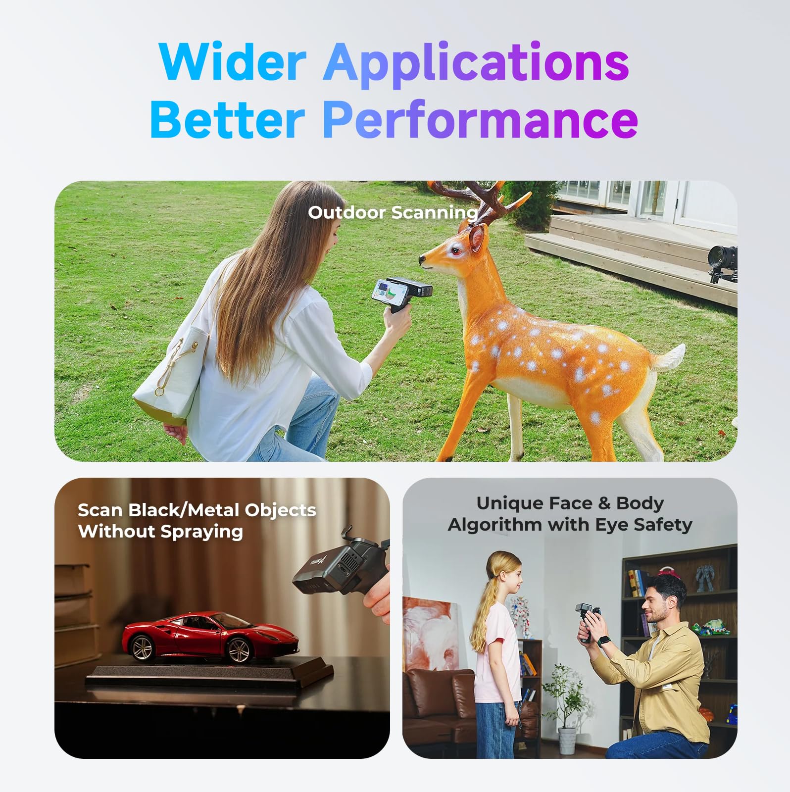 Creality Cr-Scan Otter Lite 3D Scanner For 3D Printing, 0.05Mm Accuracy, 24-Bit Rgb Full-Color, Wireless Handheld, Dual-Focus Le