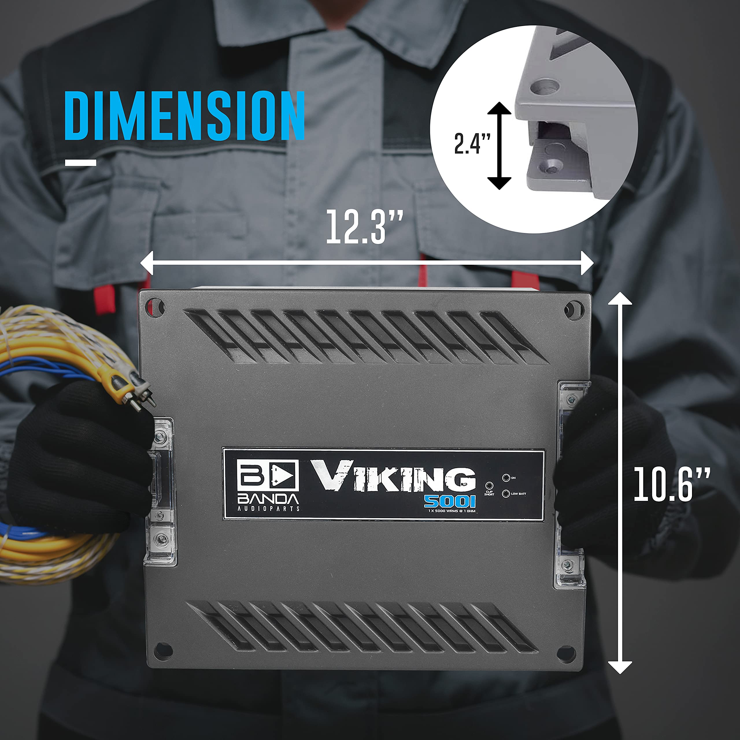 Banda 5000 Watt 1 Ohm Car Amp