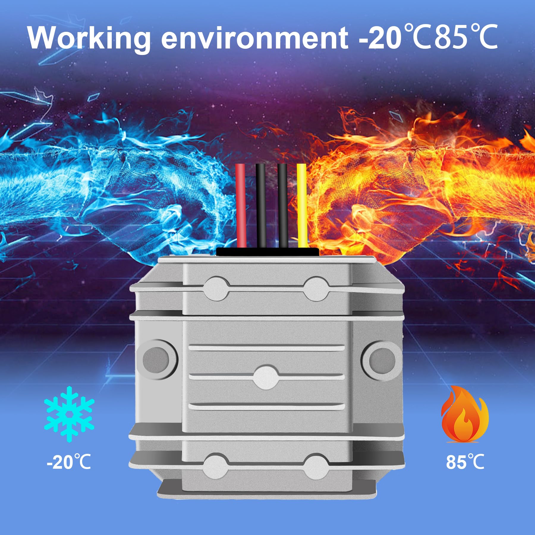 Yrdzxg With Fuse Buck Converter 12V To 9V 10A 90W 24V To 9V Step Down Converter, Reducer, Ip68 Waterproof Module Widely Used