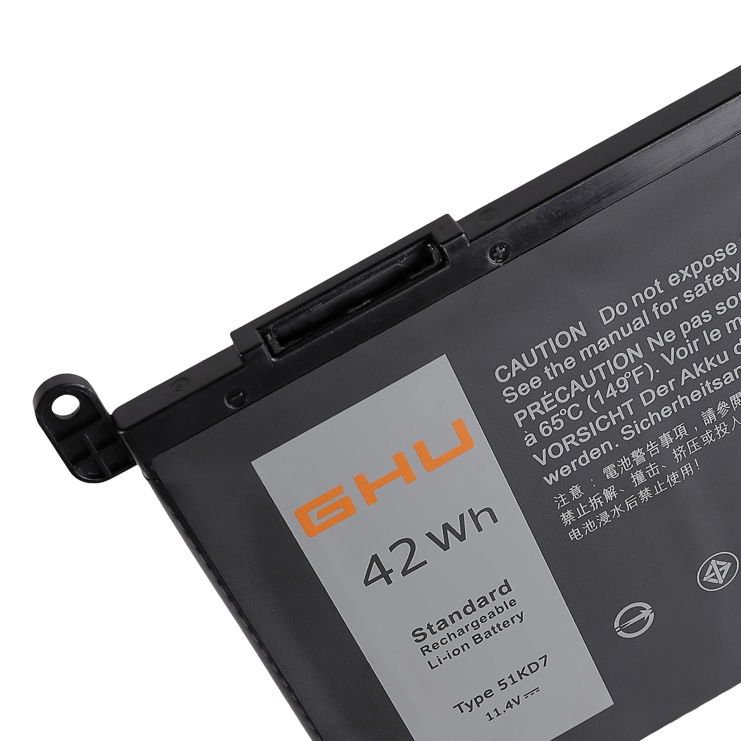 Ghu New Battery Replacement For 51Kd7 42 Wh 11.4V Compatible With Dell Chromebook 11 3180 3181 3189 5190 0Fy8Xm 0Y07Hk Fy8Xm Y07