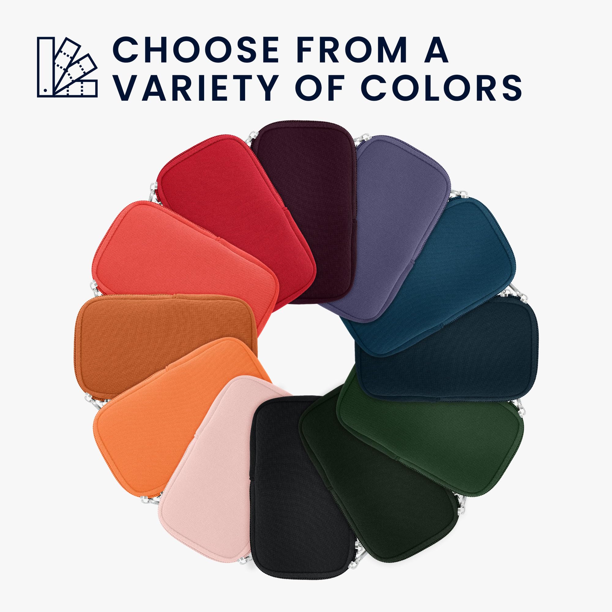 Kwmobile Neoprene Phone Pouch Size M   5.5''   Universal Cell Sleeve Mobile Bag With Zipper, Wrist Strap   Grey