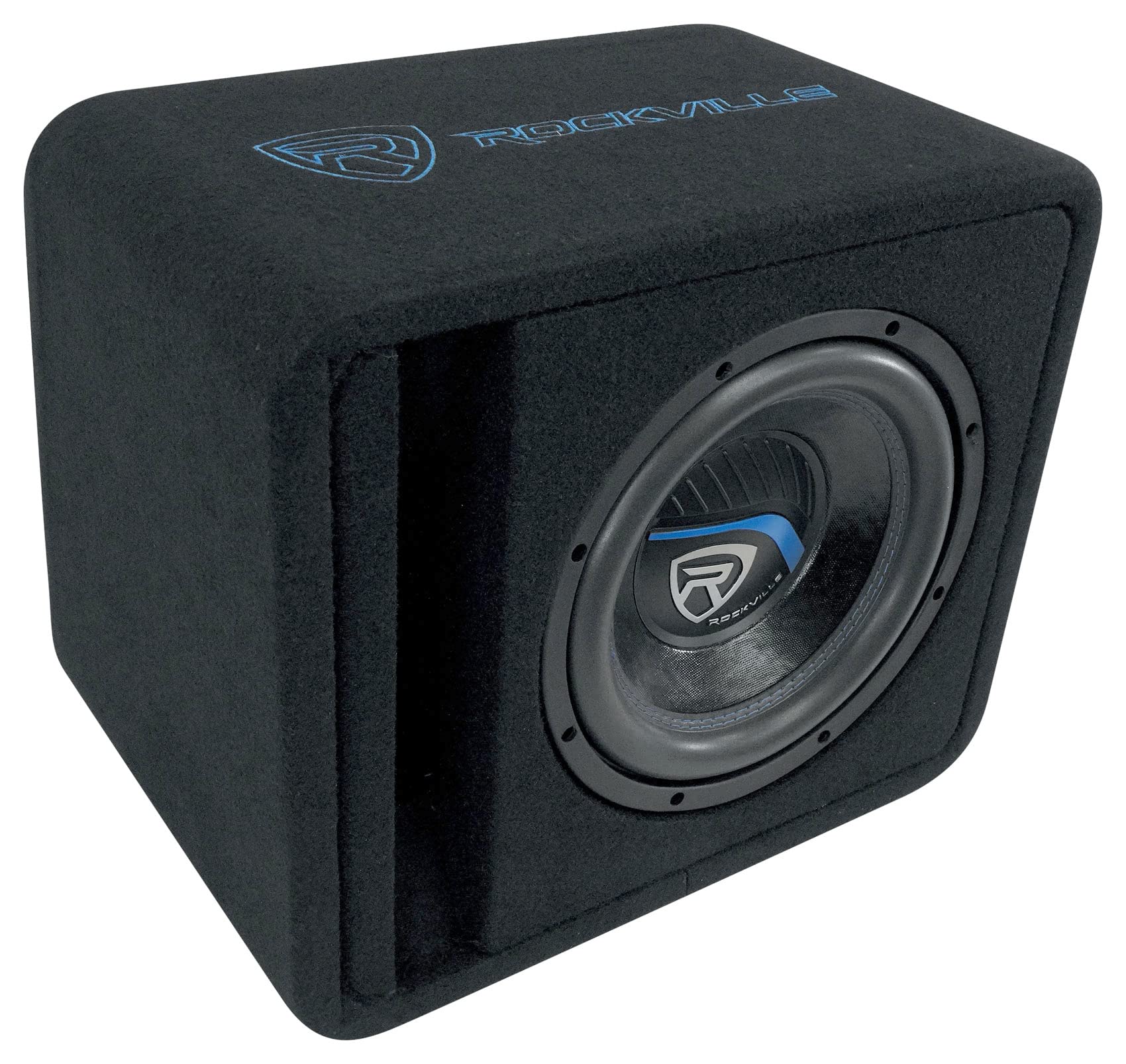 Rockville VS10K52 10 K5 1200W Car Subwoofer in Vented Enclosure, 2 Ohm, 300W RMS, MDF Construction, Deep Bass, for Car Audio Sys