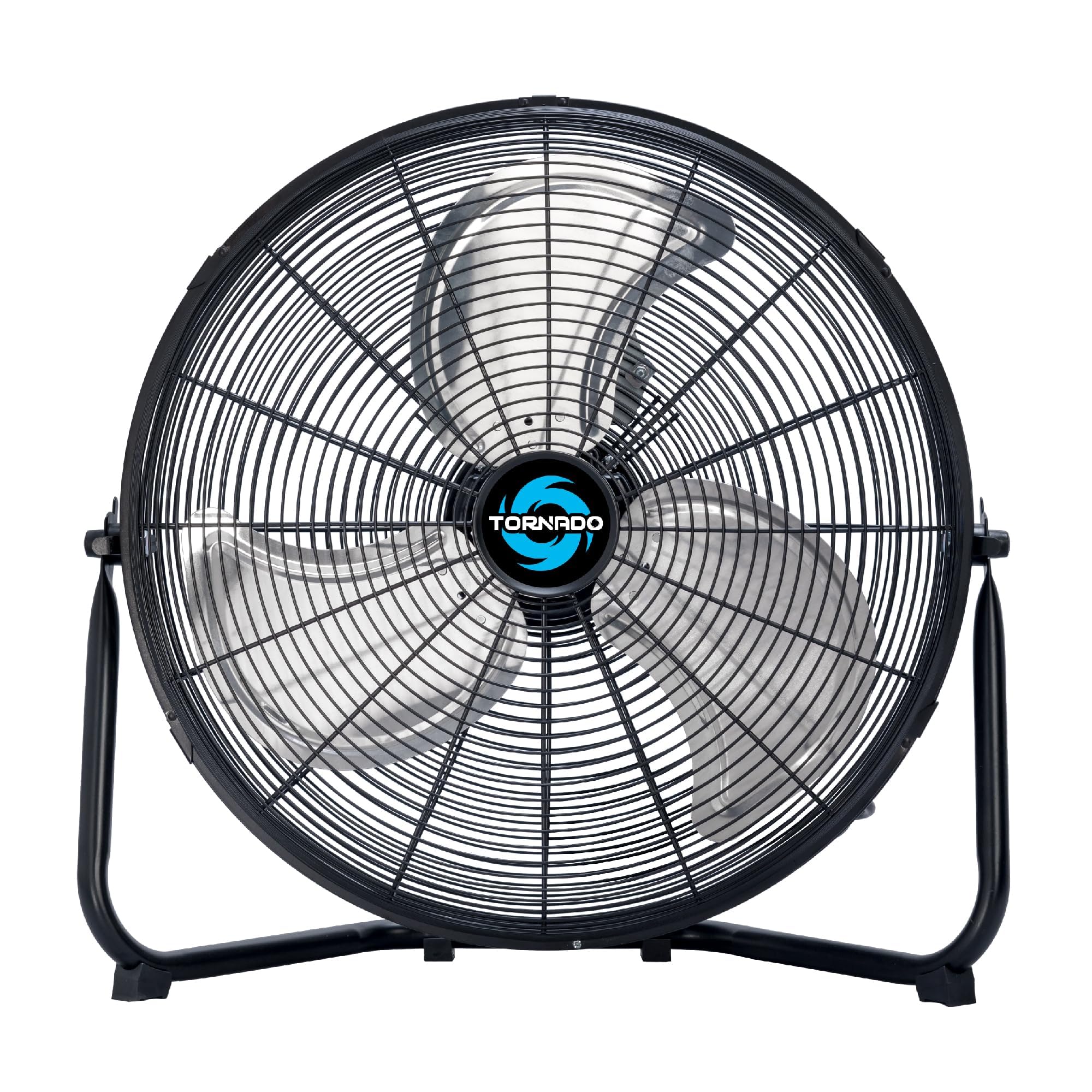 Tornado 18 Inch High Velocity Metal Floor Fan, 3 Speed Powerful Cooling For Industrial, Commercial, And Home Spaces, 120Tilt, 6.