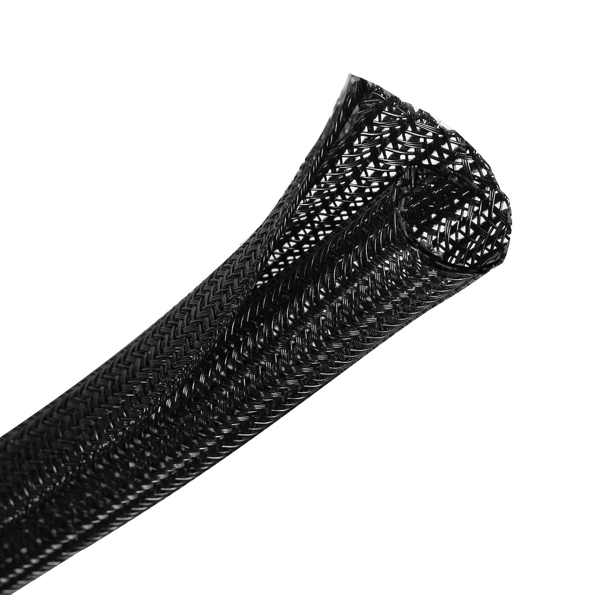 CrocSee 10ft - 1/2 inch Braided Cable Management Sleeve Cord Protector ...
