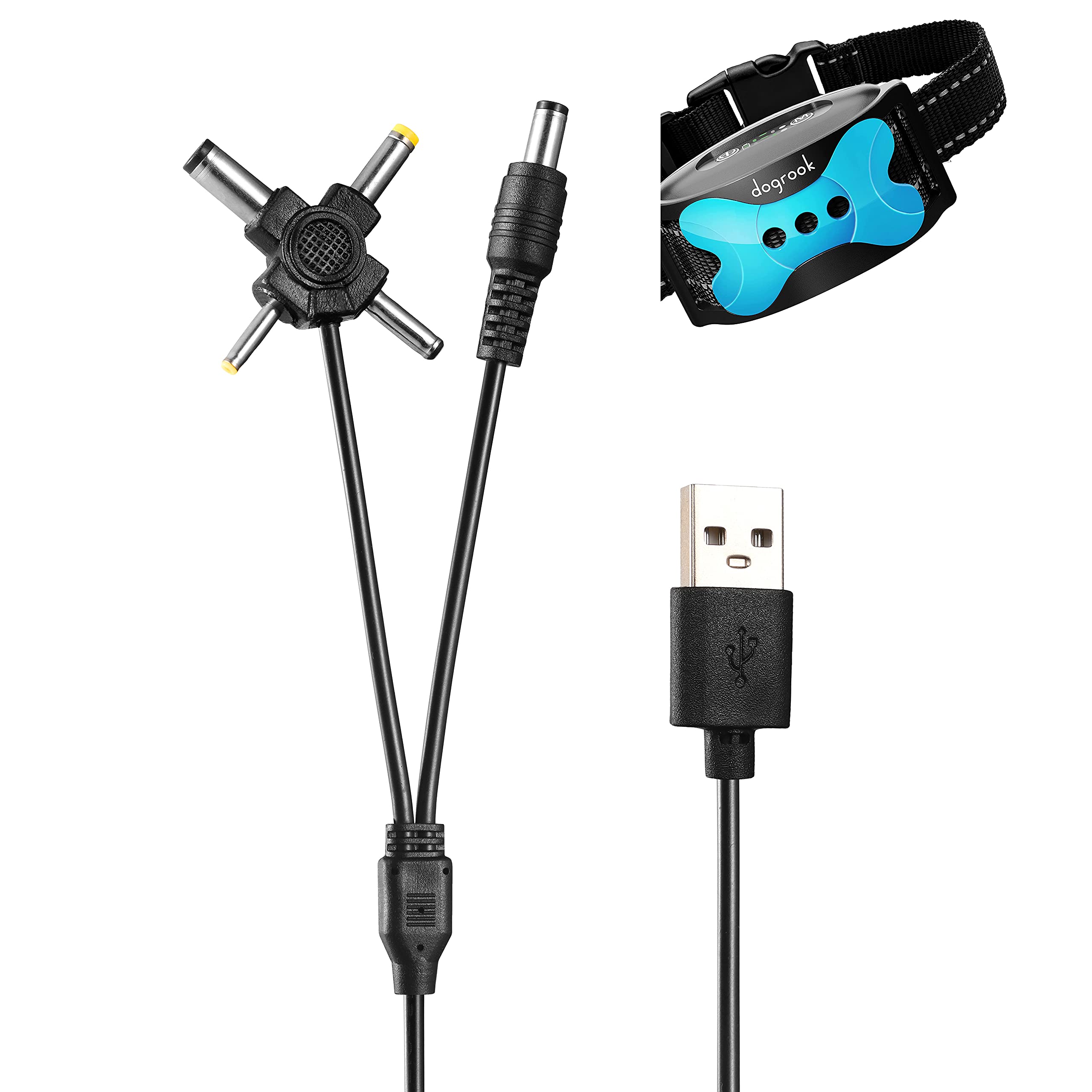 Gaolaoz Usb Charging Cable Charger Cord Compatible For Dogrook,Ahjdl, Laptom,Petedu,Elecane,Trulrox,Sparklypets,Flittor,Authen Q